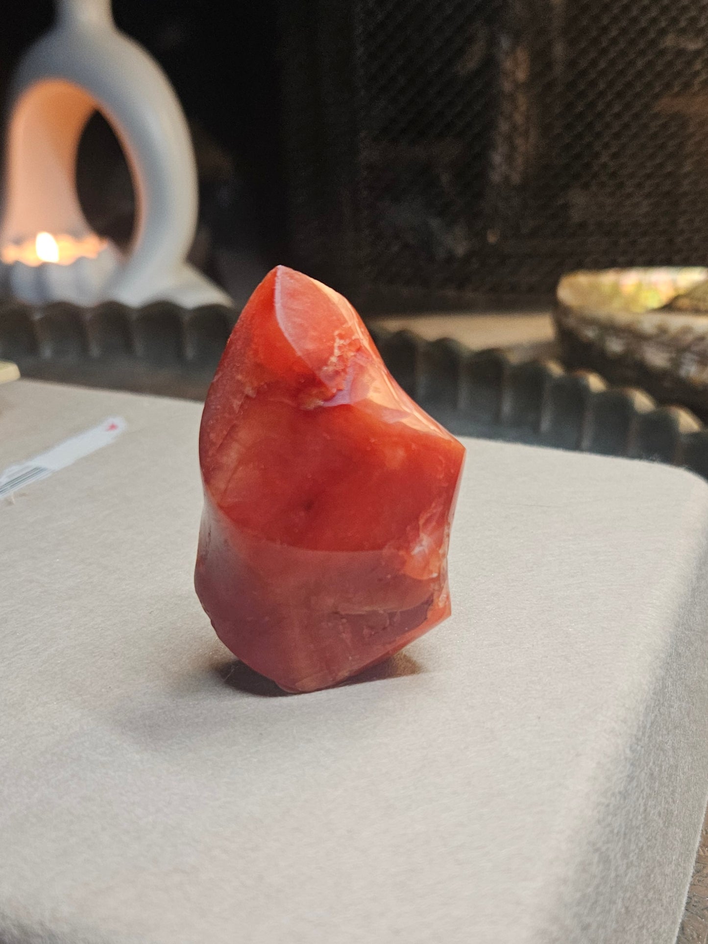 Carnelian Flame carving 🔥