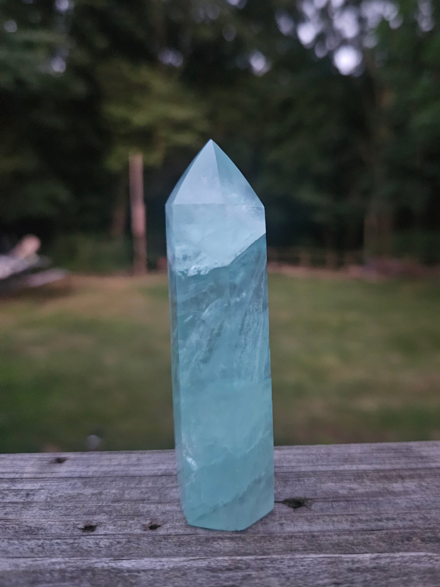 Aqua Green Fluorite Tower