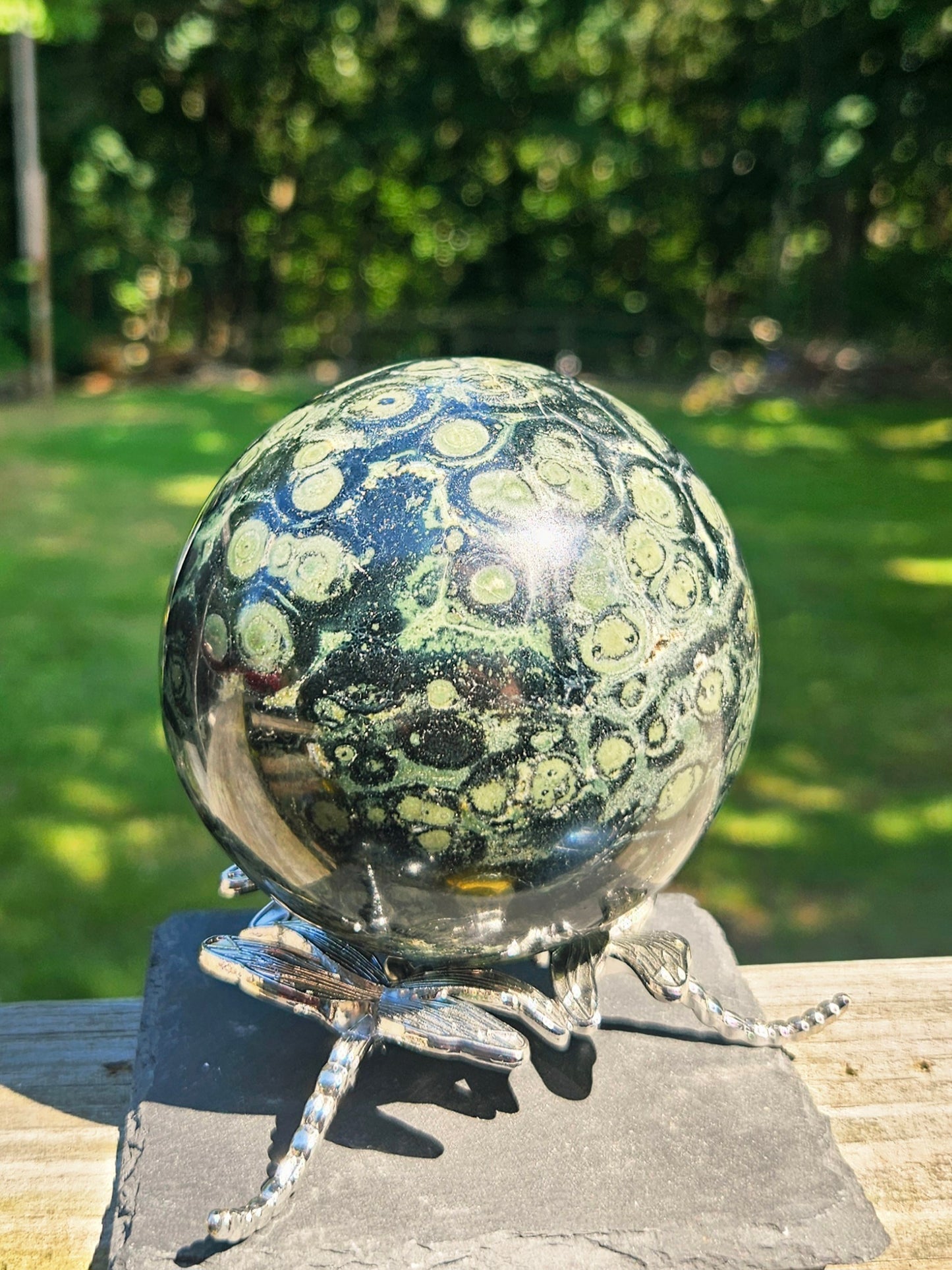 Kambaba Jasper sphere