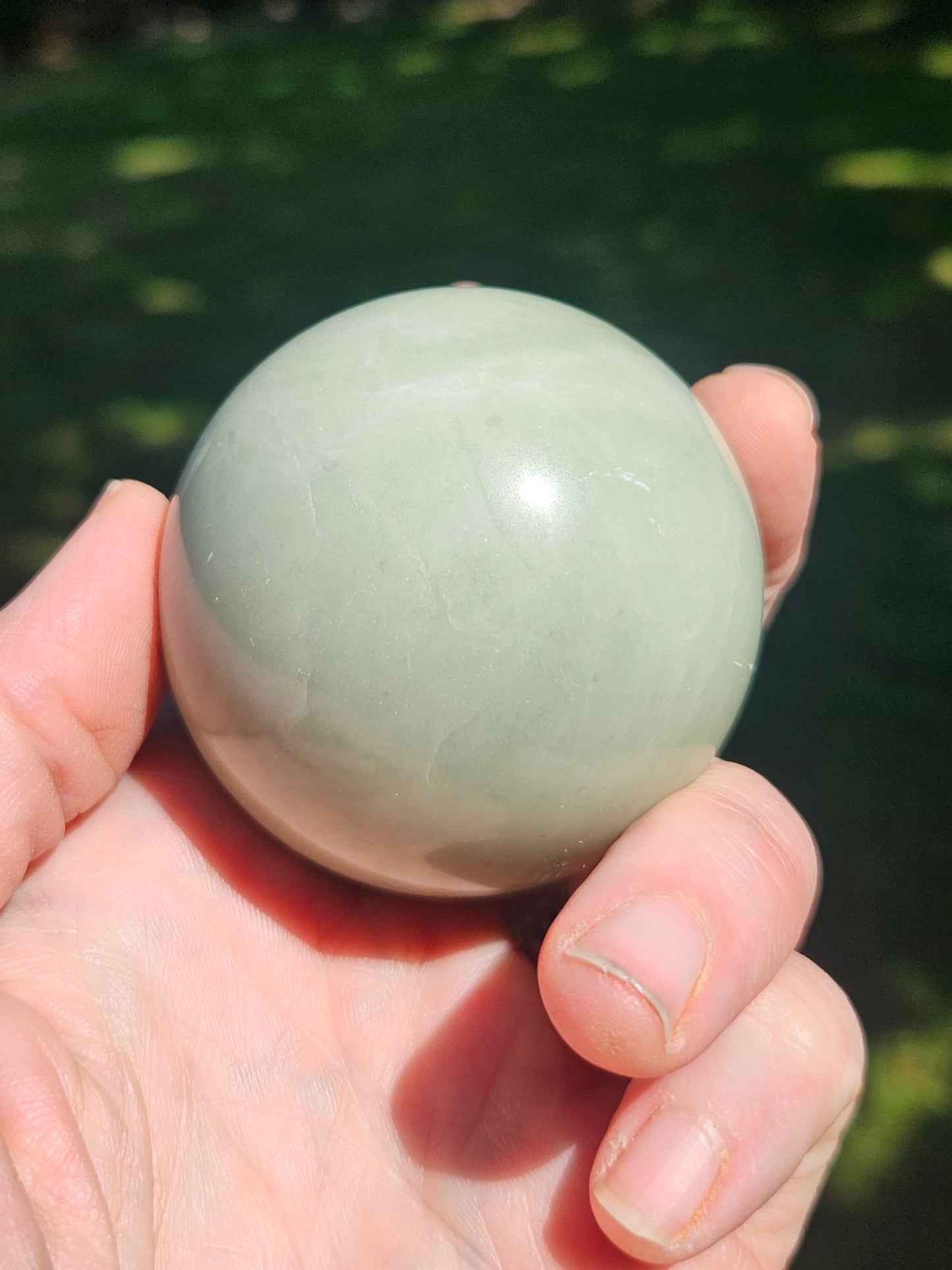 Green Aventurine with Pyrite sphere