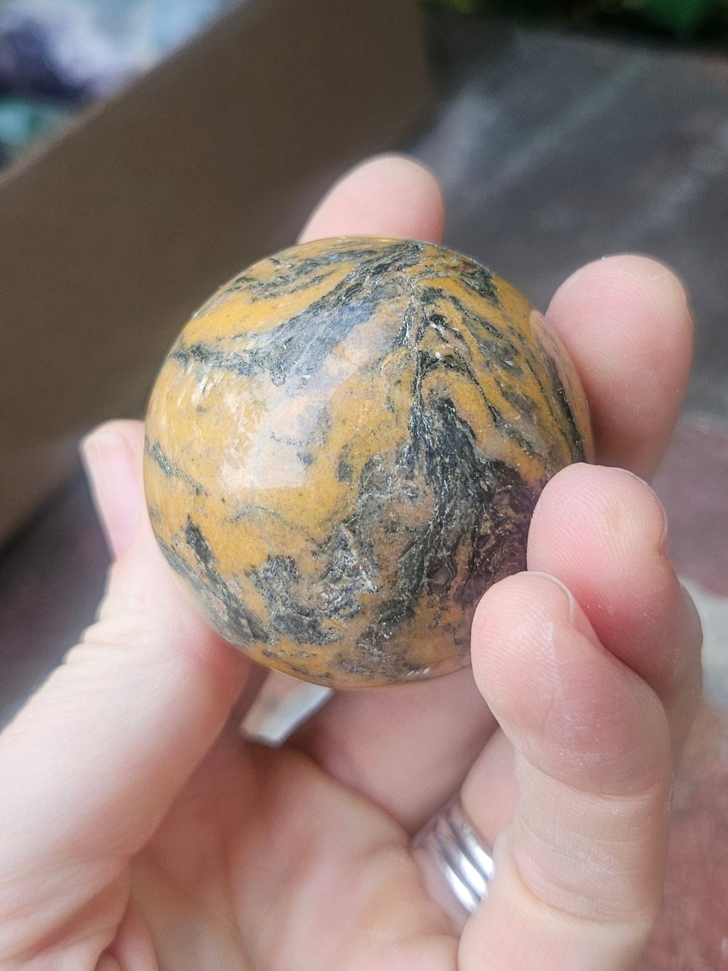 Calligraphy Jasper sphere