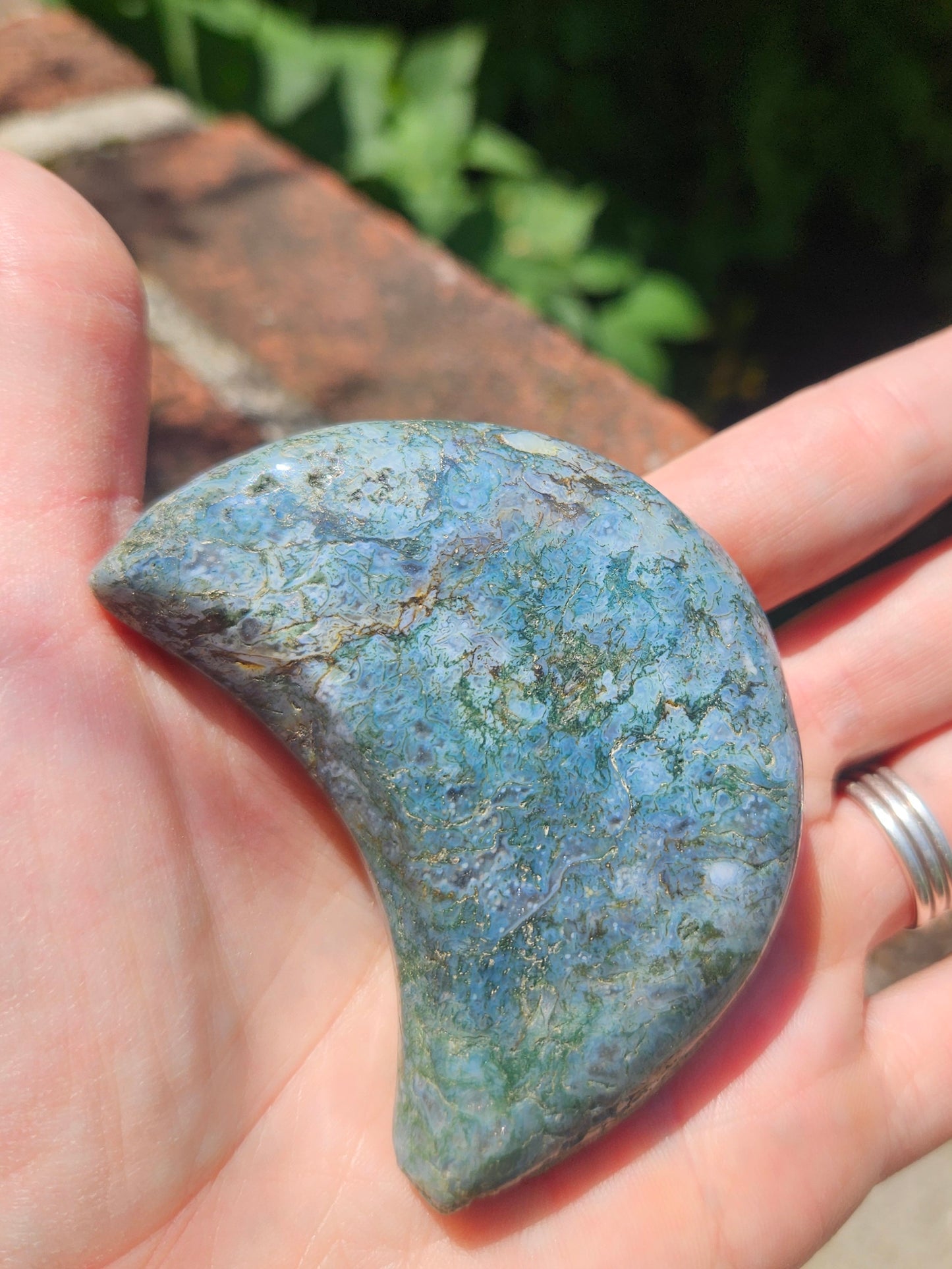 Moss Agate moon