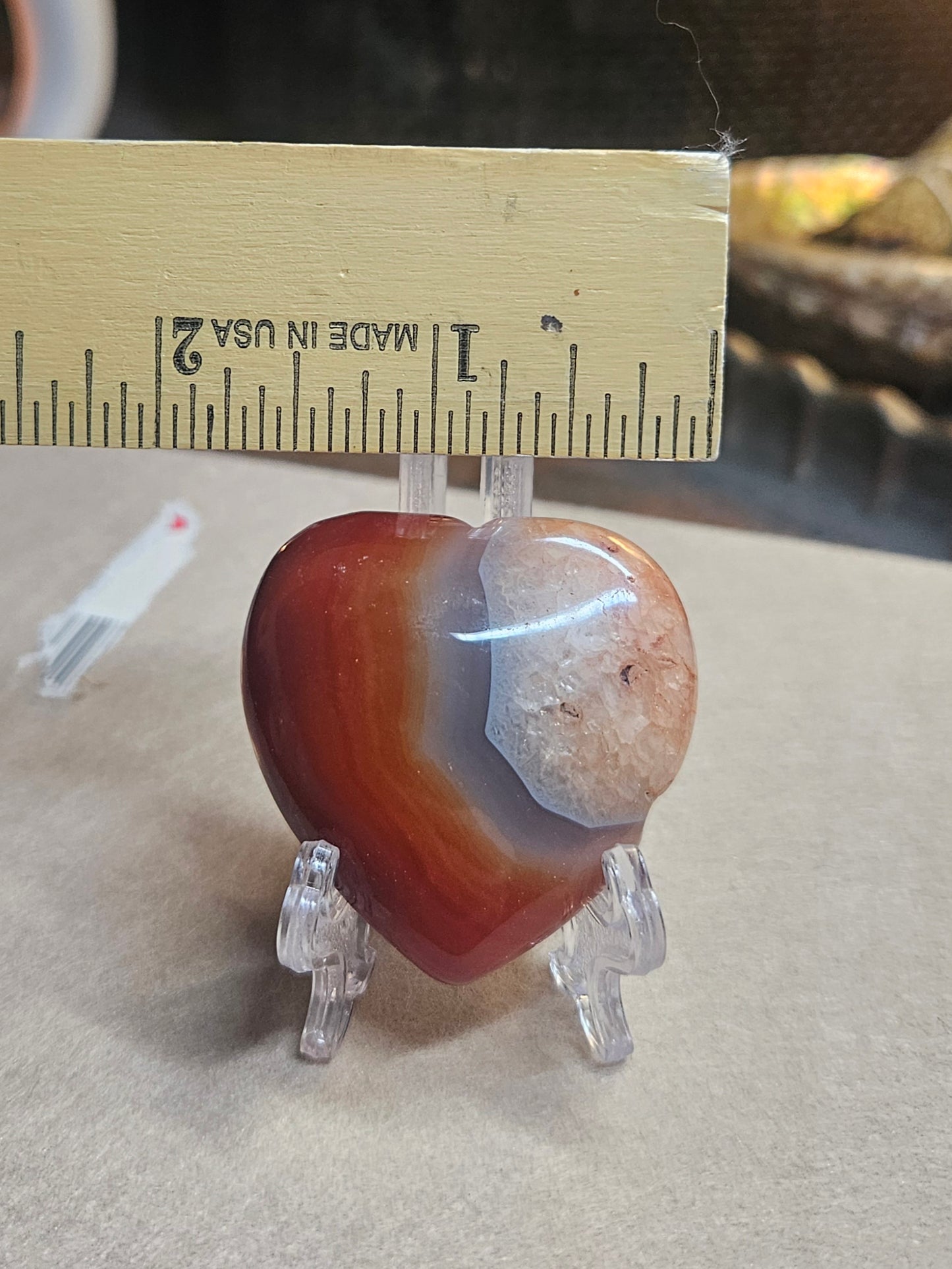 Carnelian Agate heart