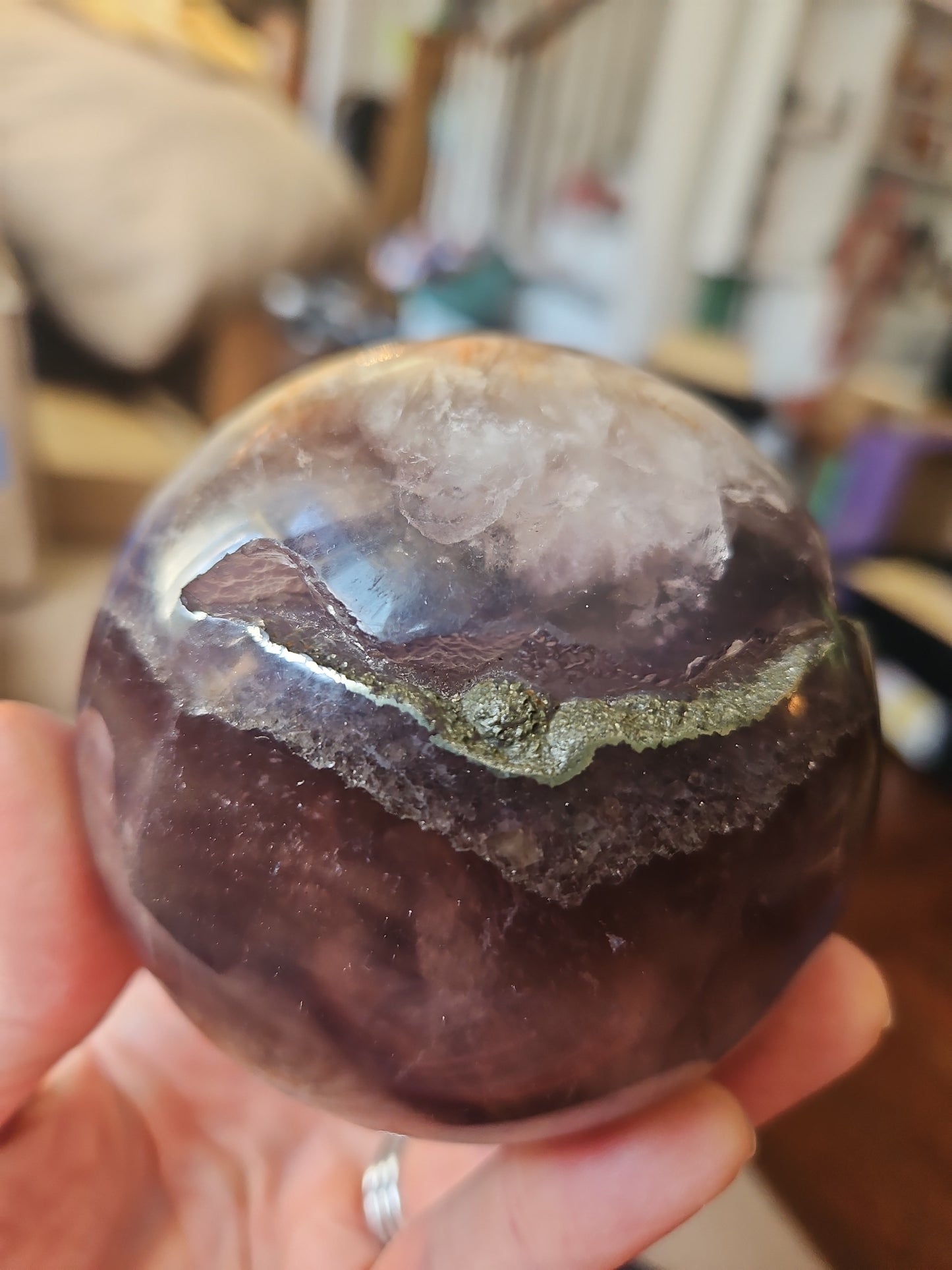 Rainbow Fluorite Sphere
