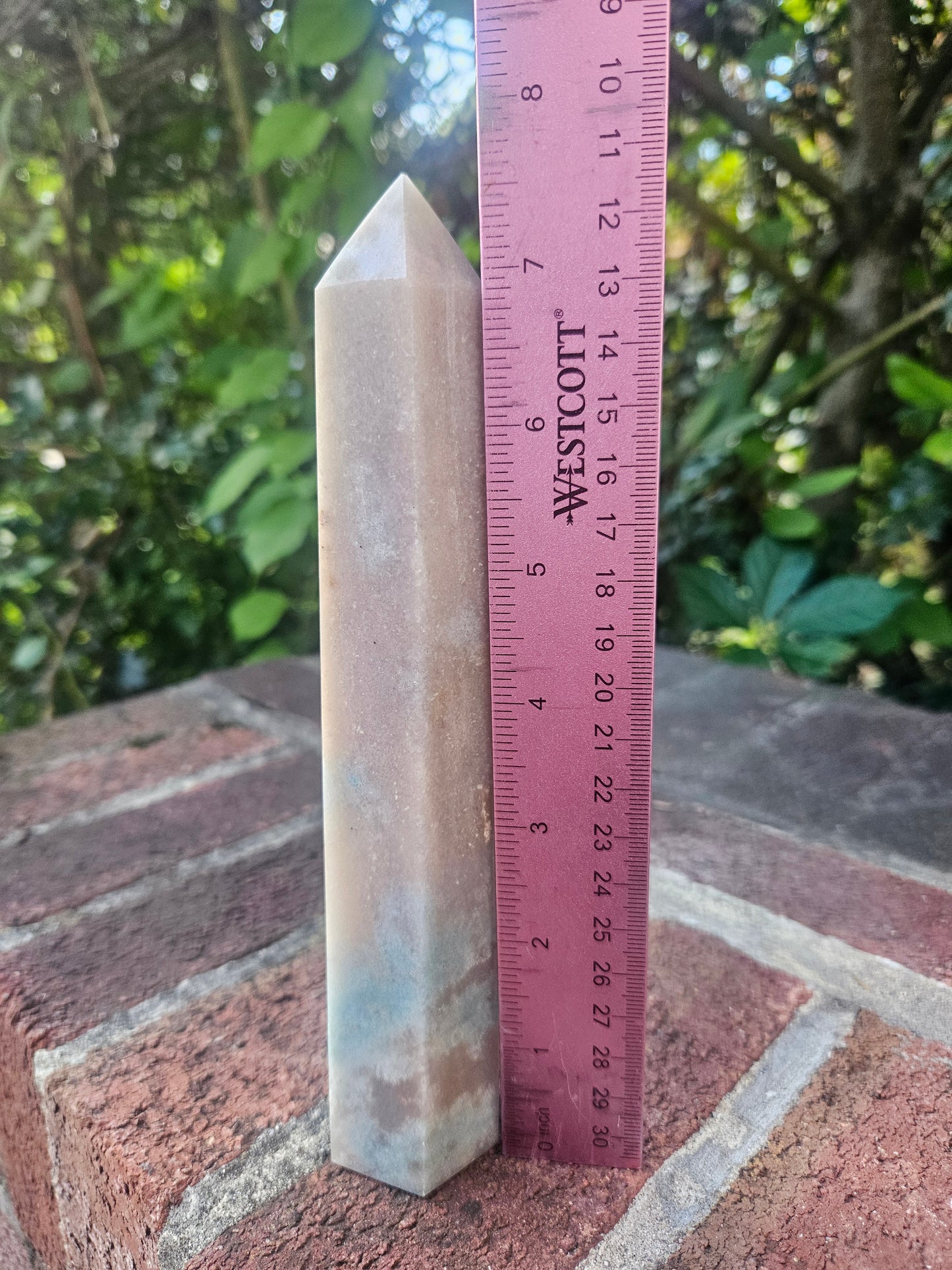 Blue Flower Agate tower