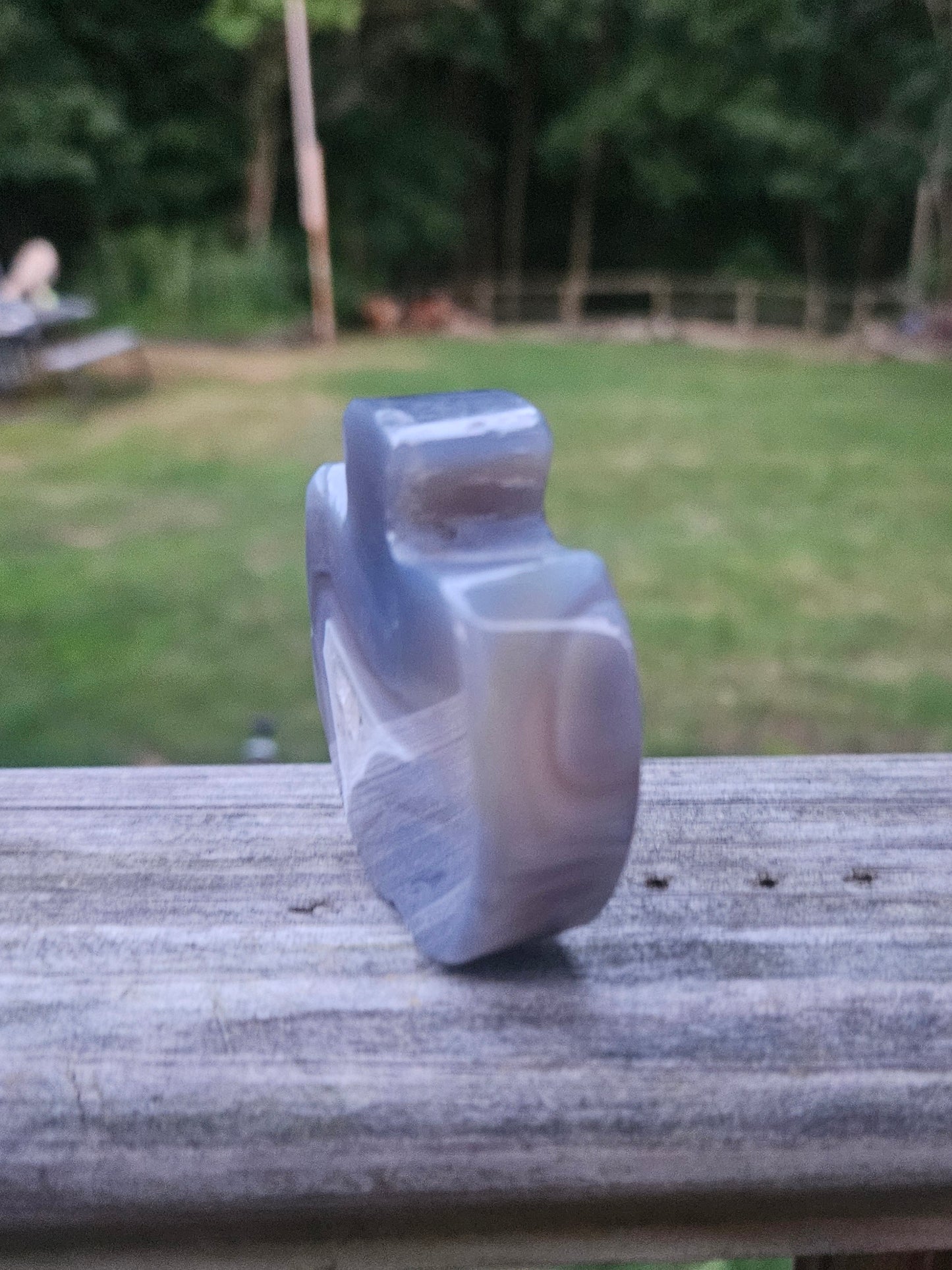 Botswana Agate Apple carving