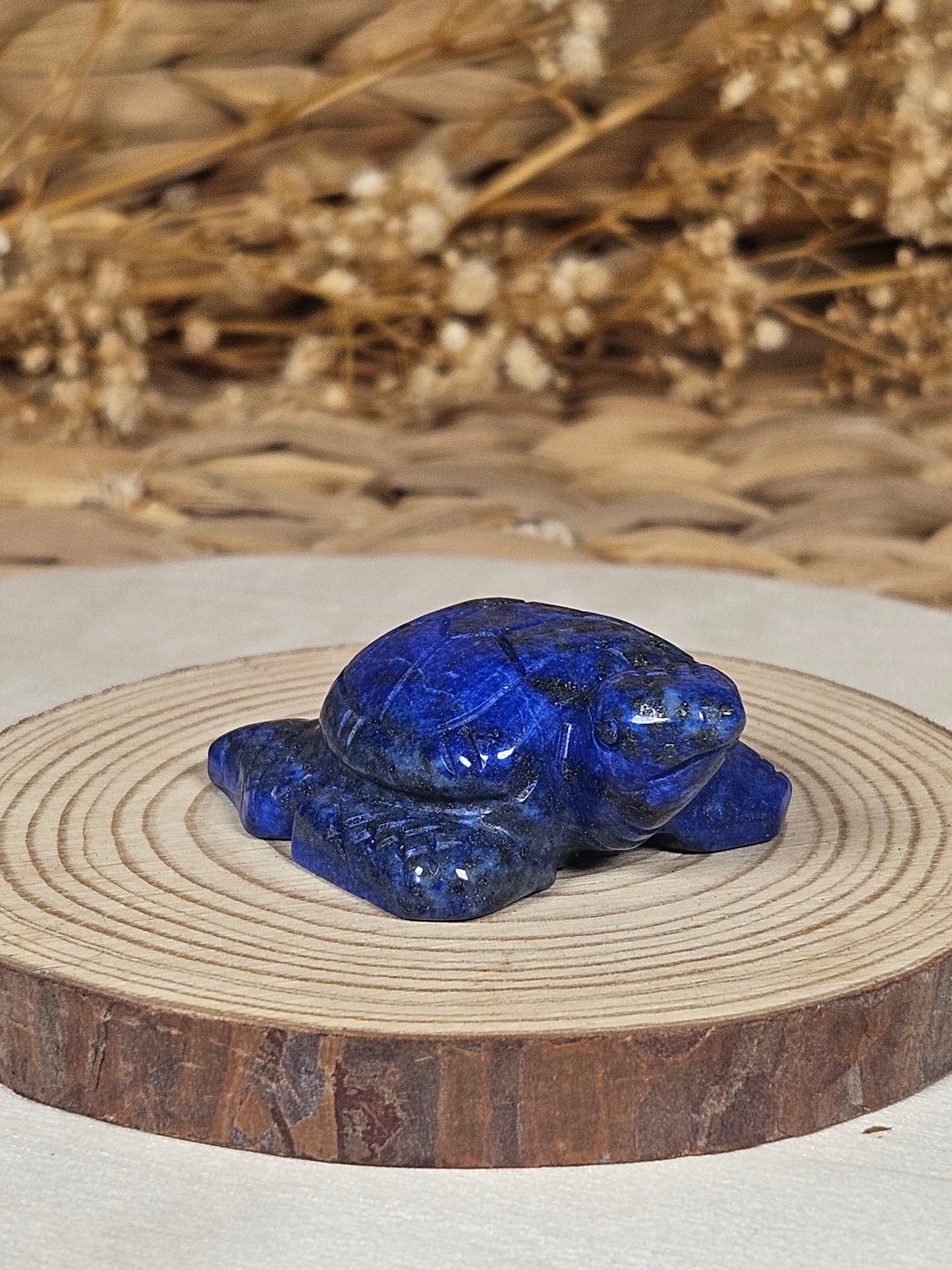 Lapis Lazuli Turtle carving