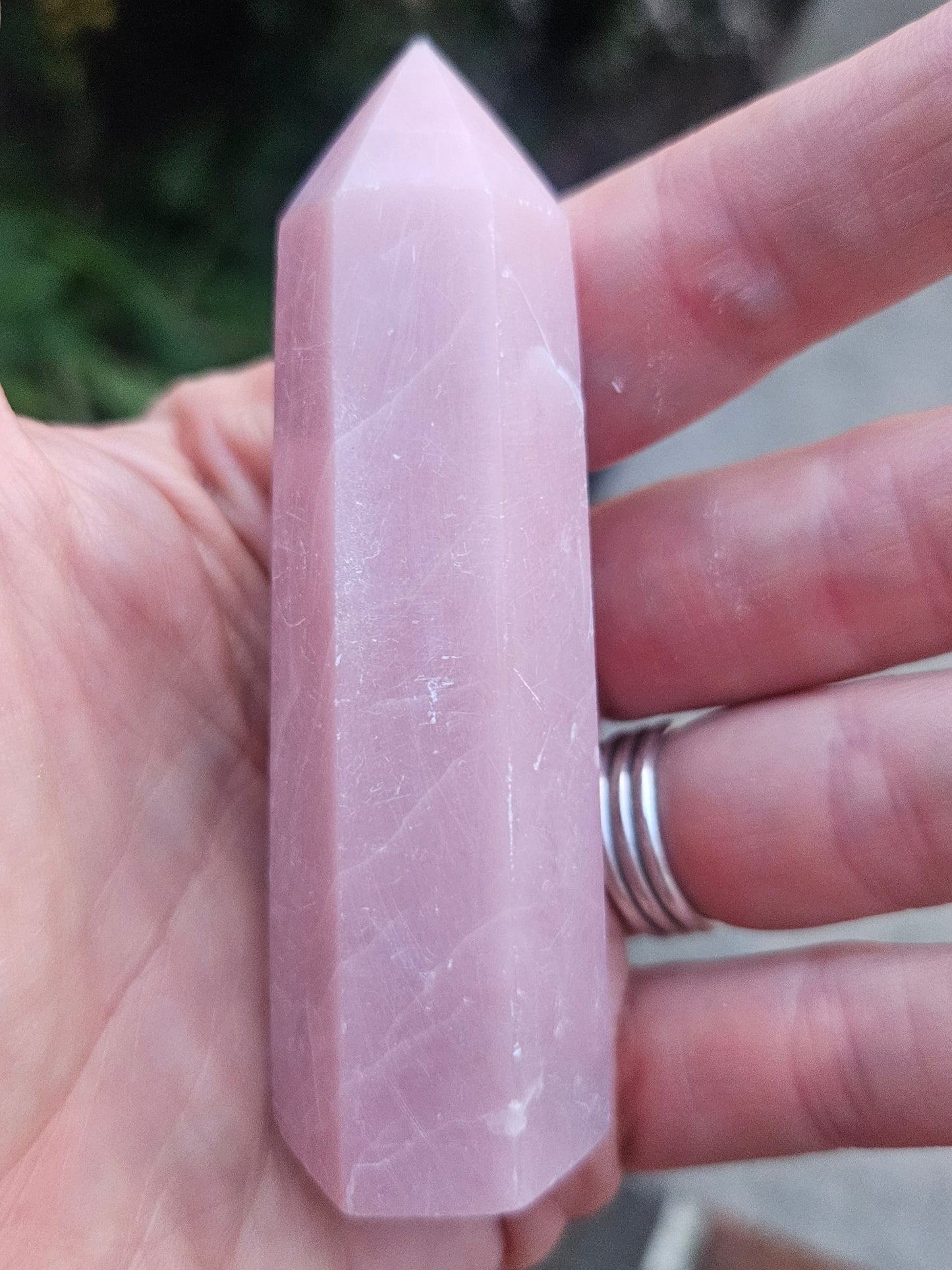 Pink Mangano Calcite tower