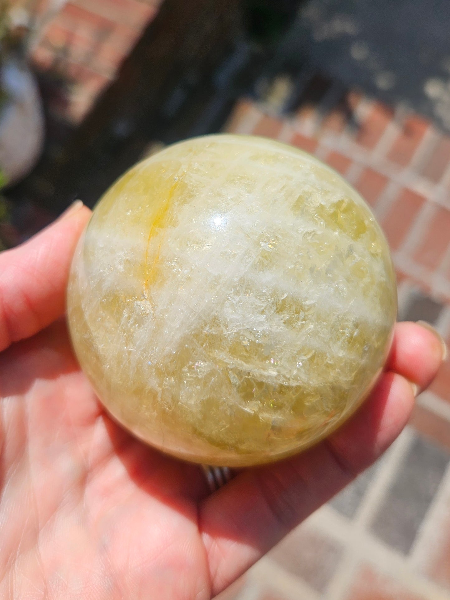 Lemon Calcite sphere