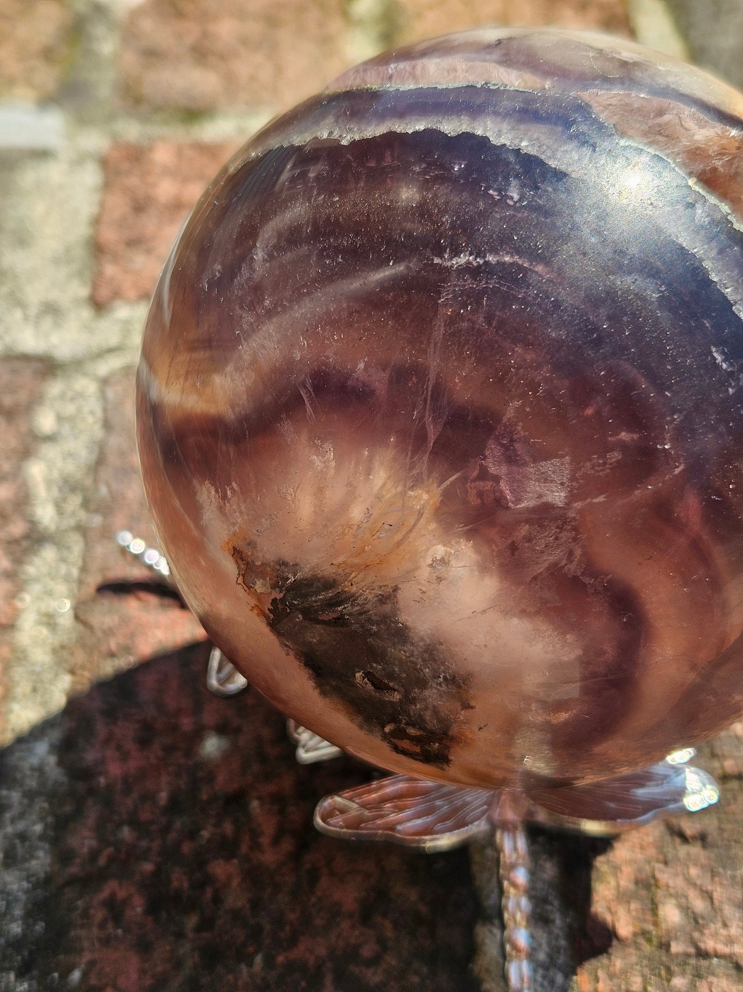 Rainbow Fluorite Sphere