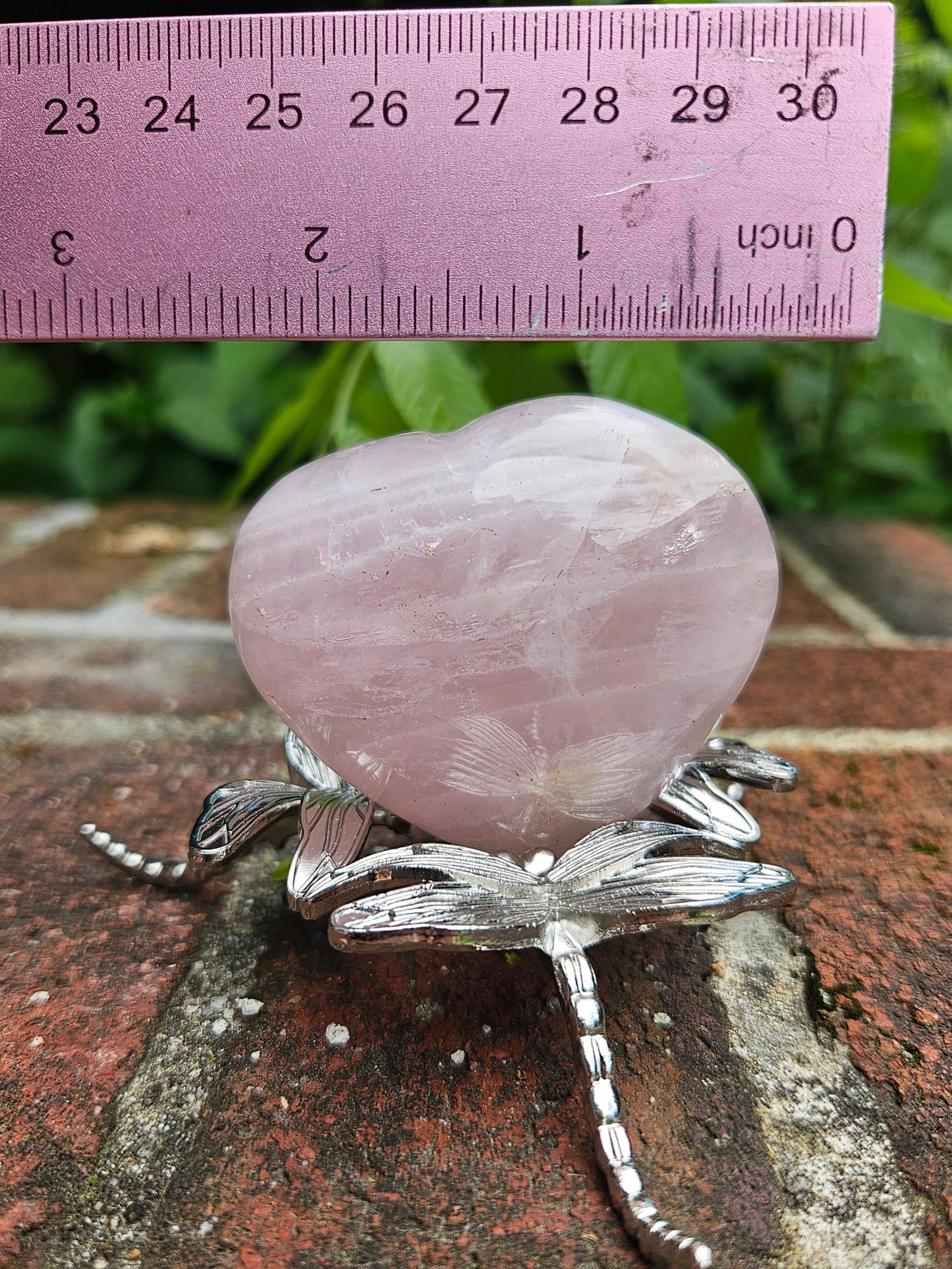 Rose quartz heart