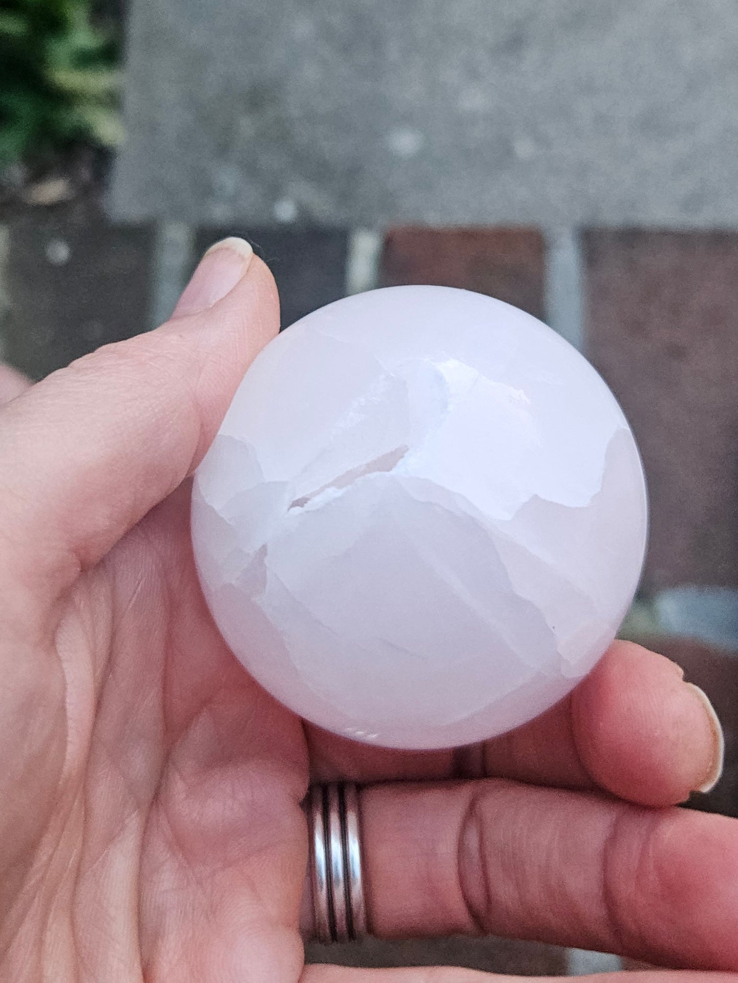 Soft Rose Quartz sphere