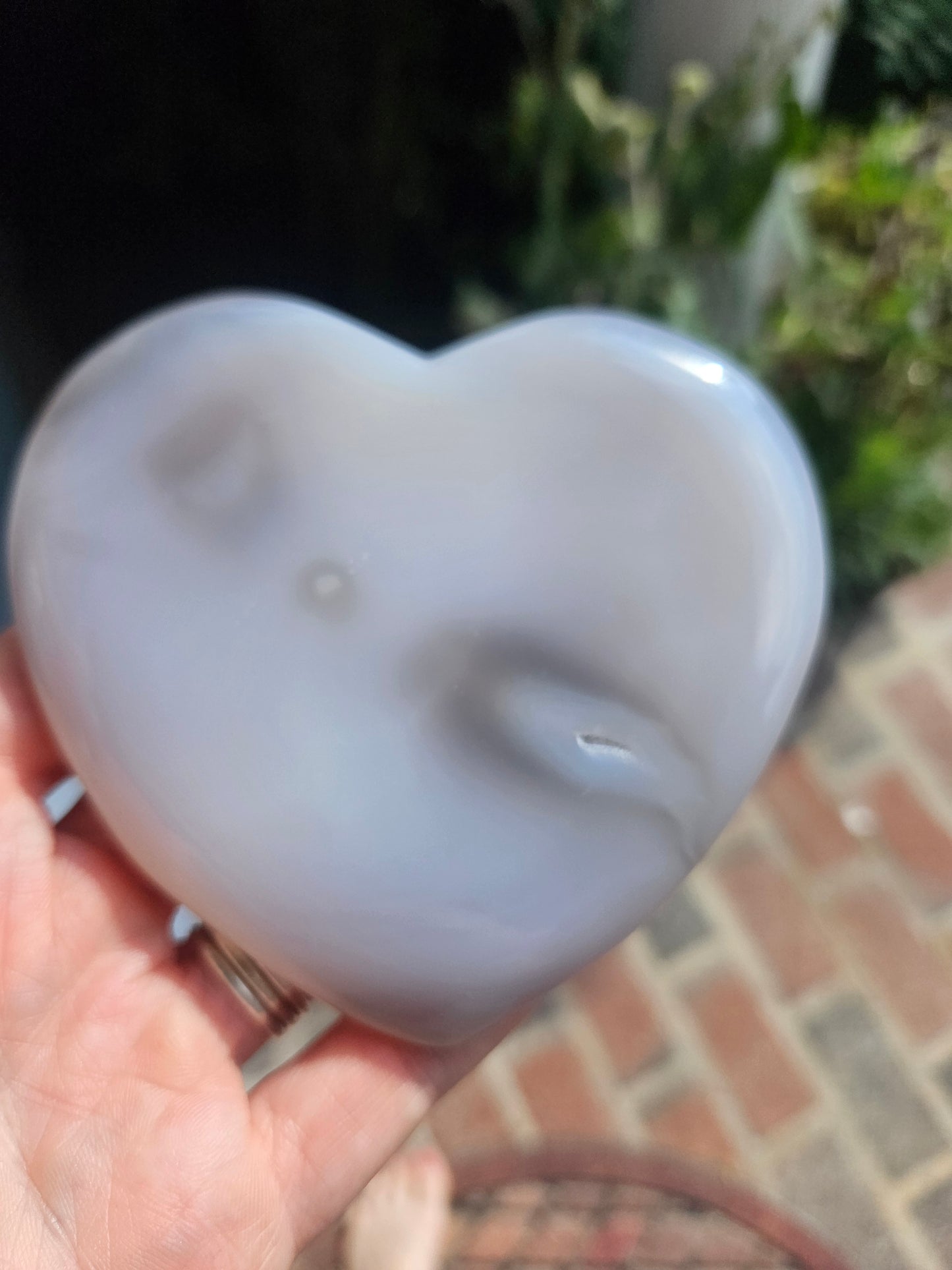 Botswana Agate heart