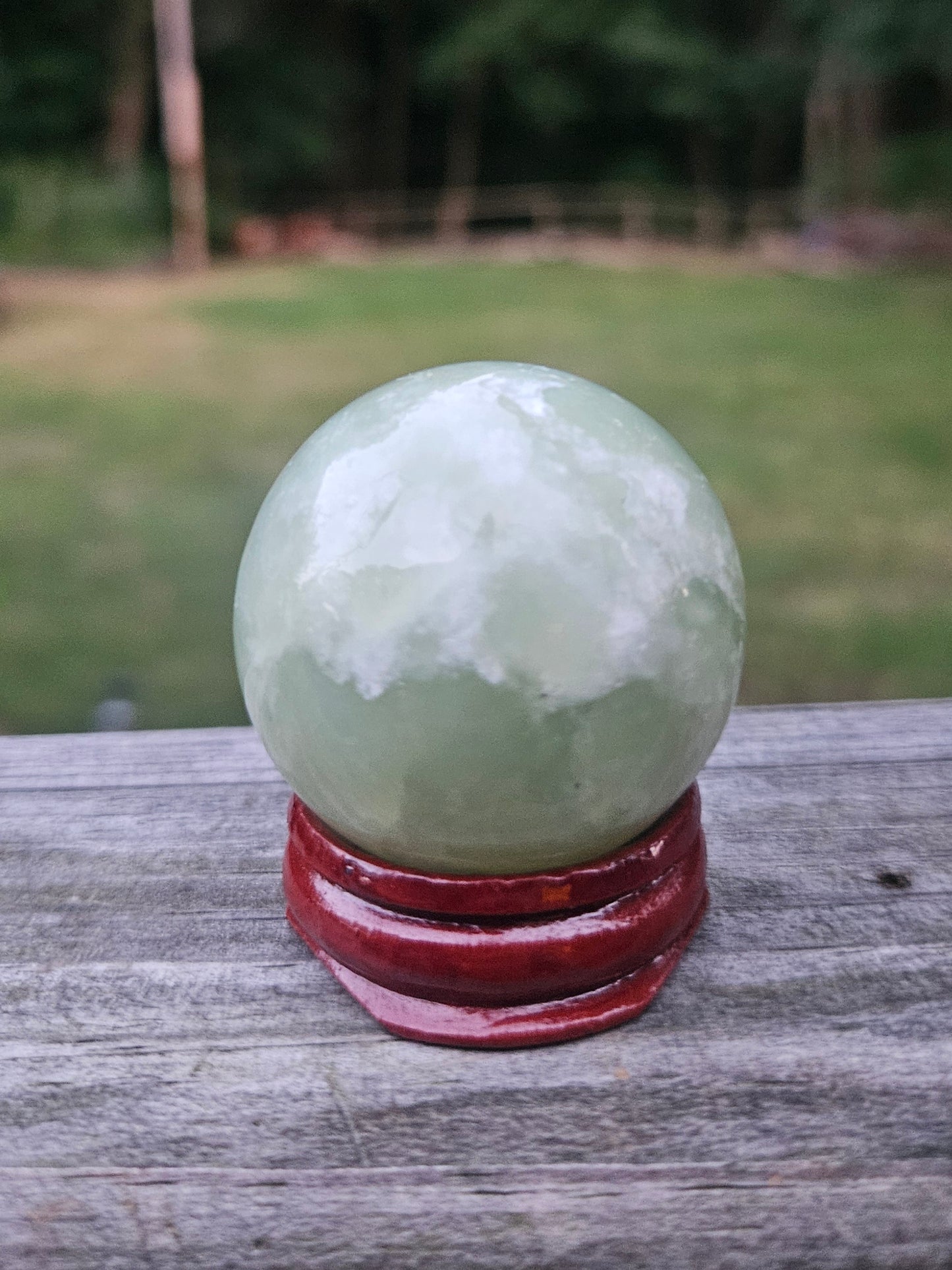 Green Calcite sphere