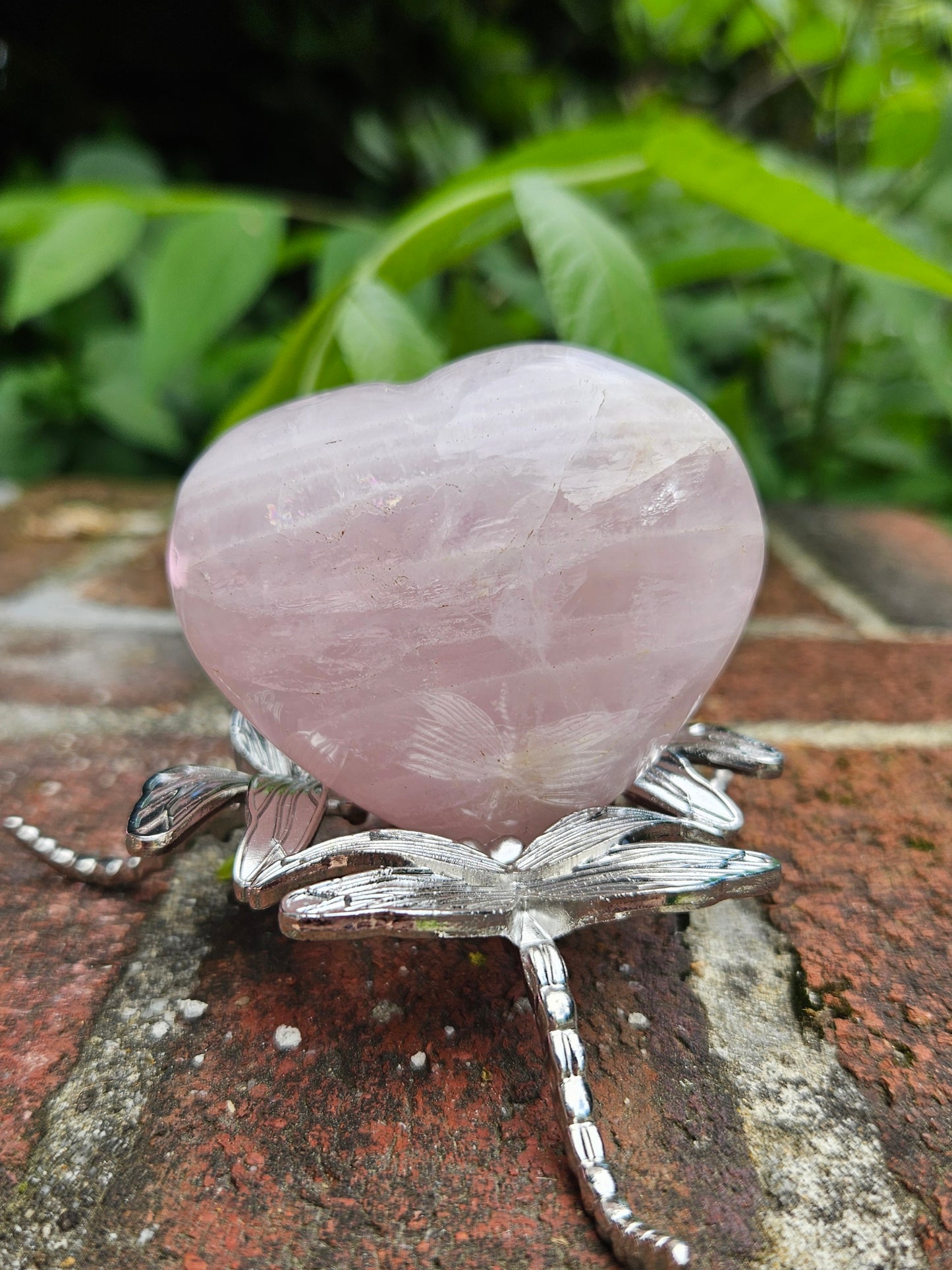 Rose quartz heart
