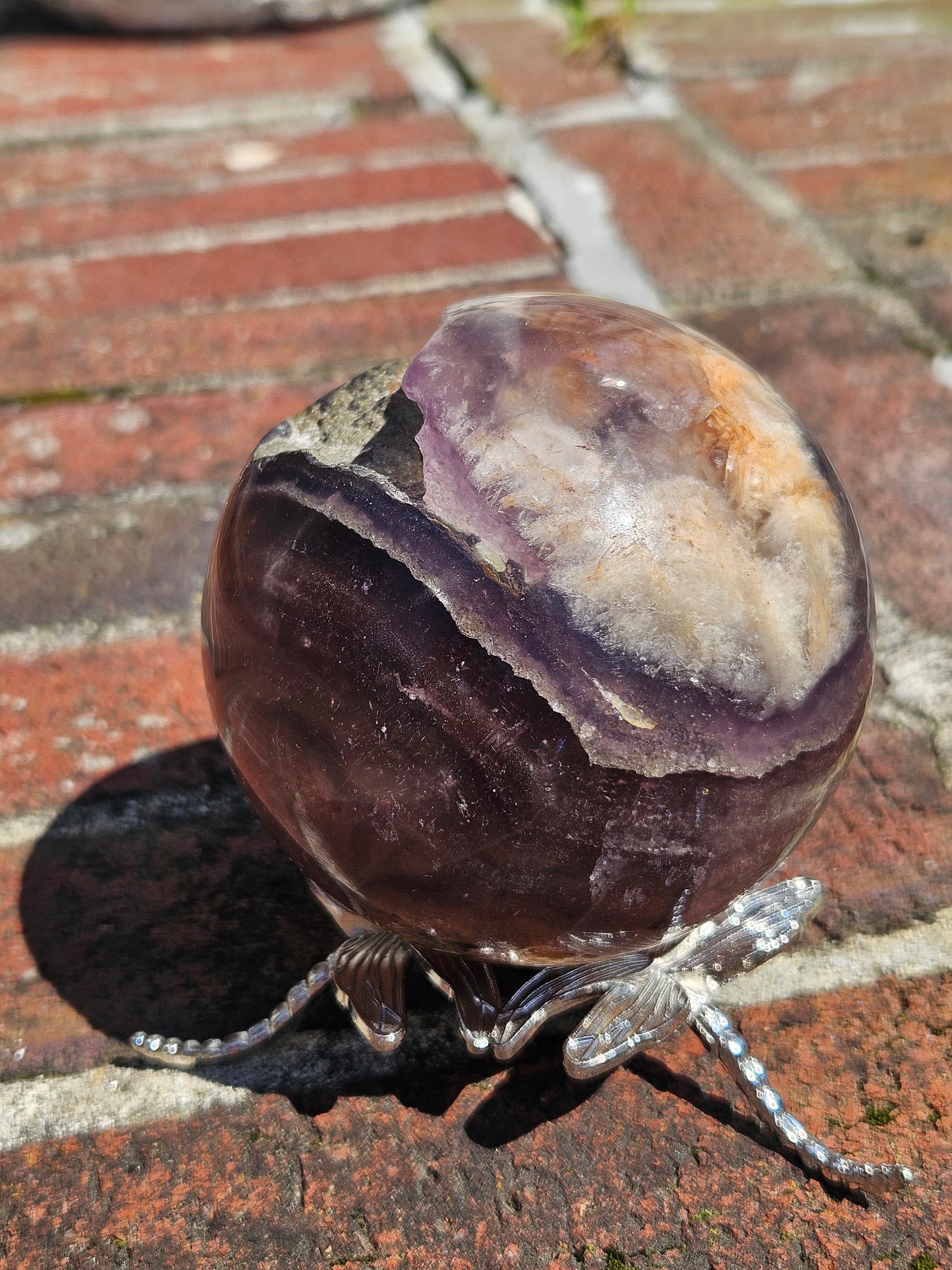 Rainbow Fluorite Sphere