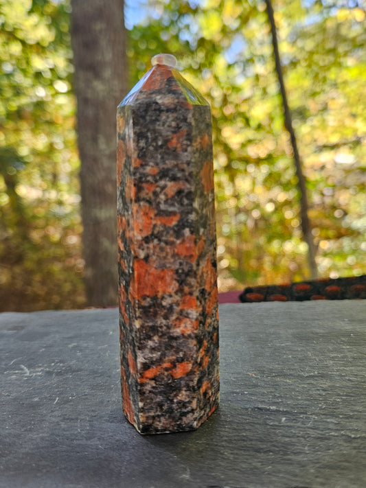 Red Snowflake Obsidian