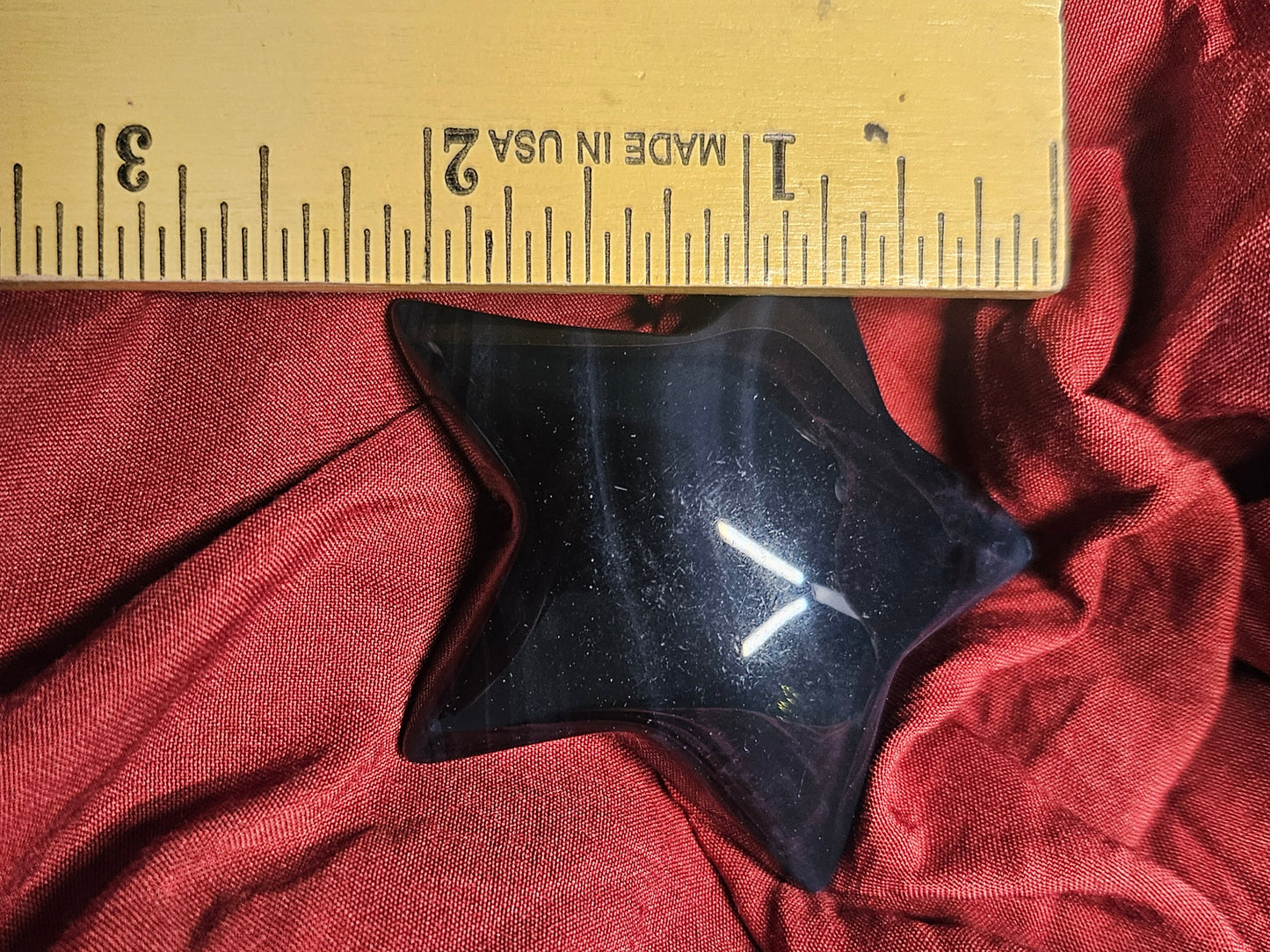 Black/Silver Sheen Obsidian Star