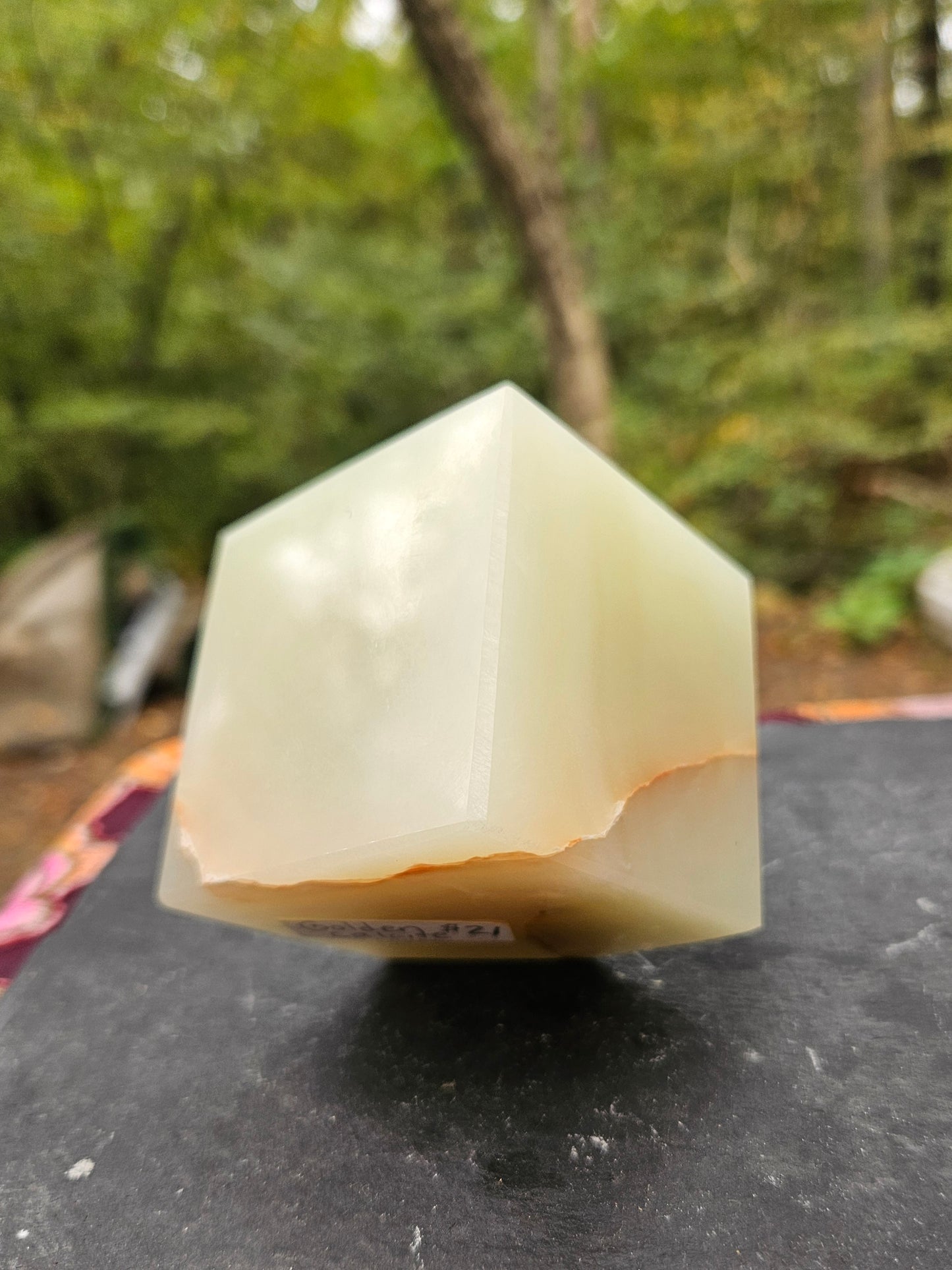 Large Pistachio Calcite cube