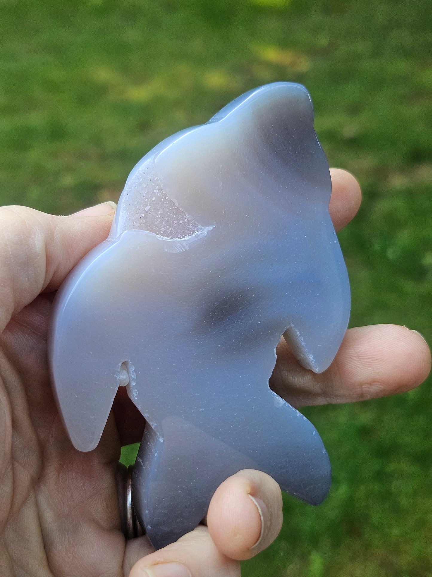 Botswana Agate Dolphin carving