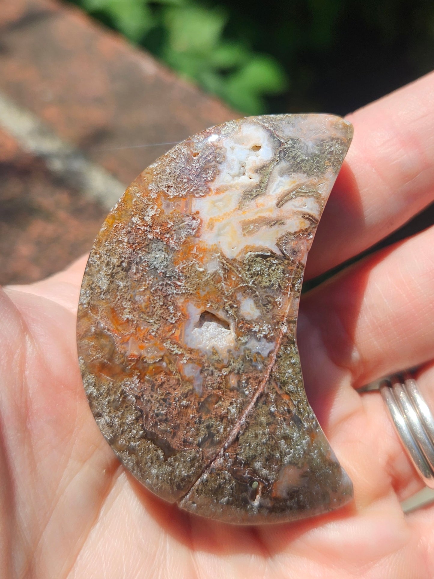 Moss Agate moon