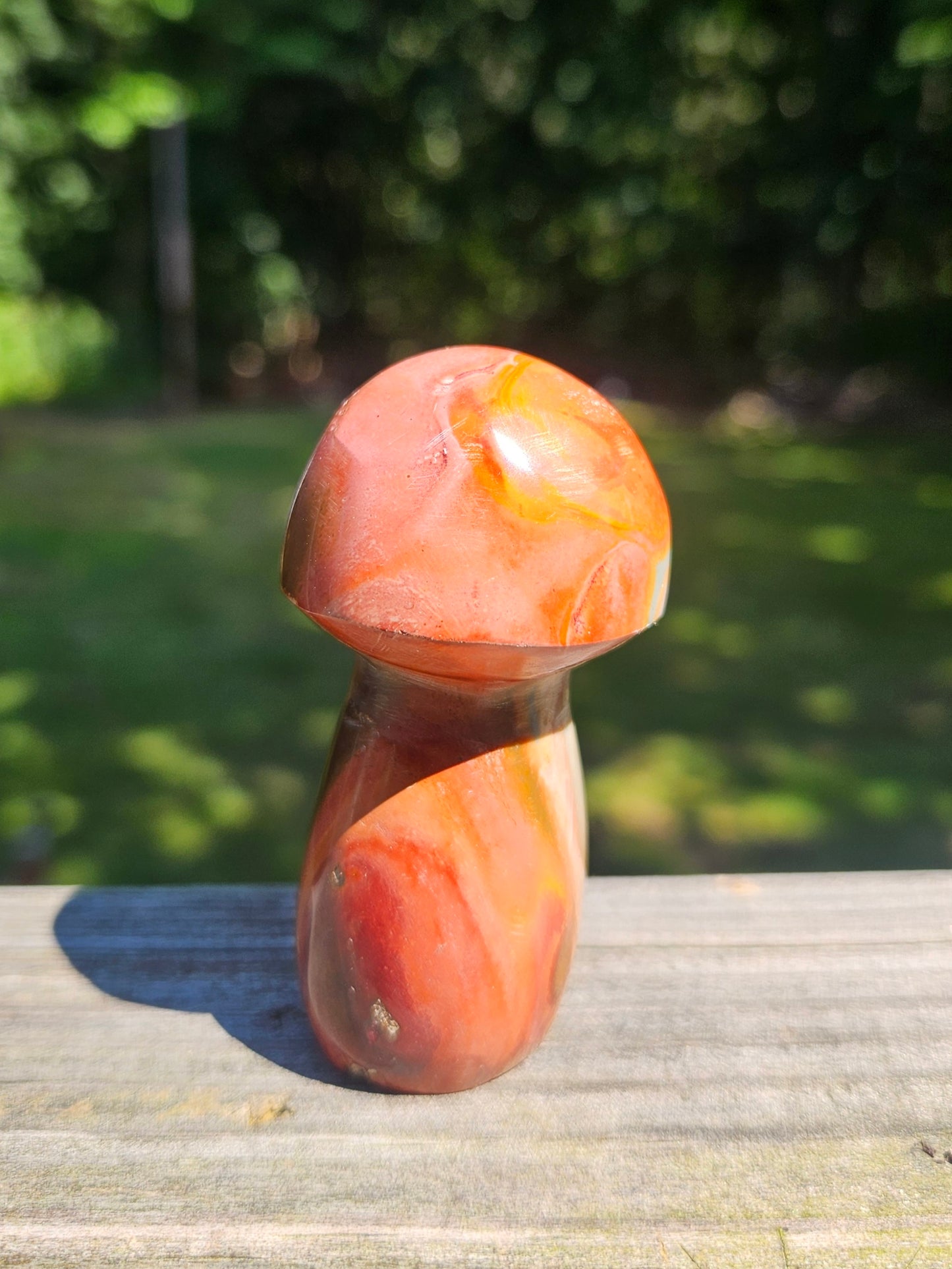 Polychrome Mushroom carving