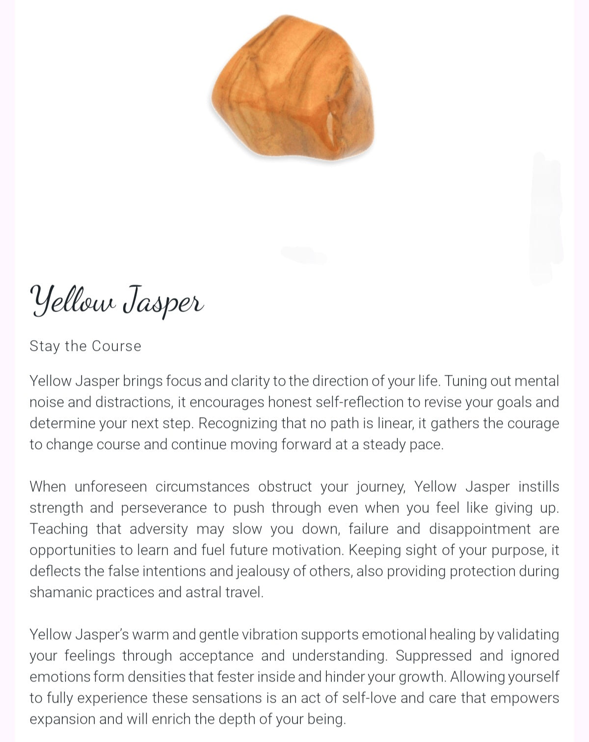 Find stone information here!