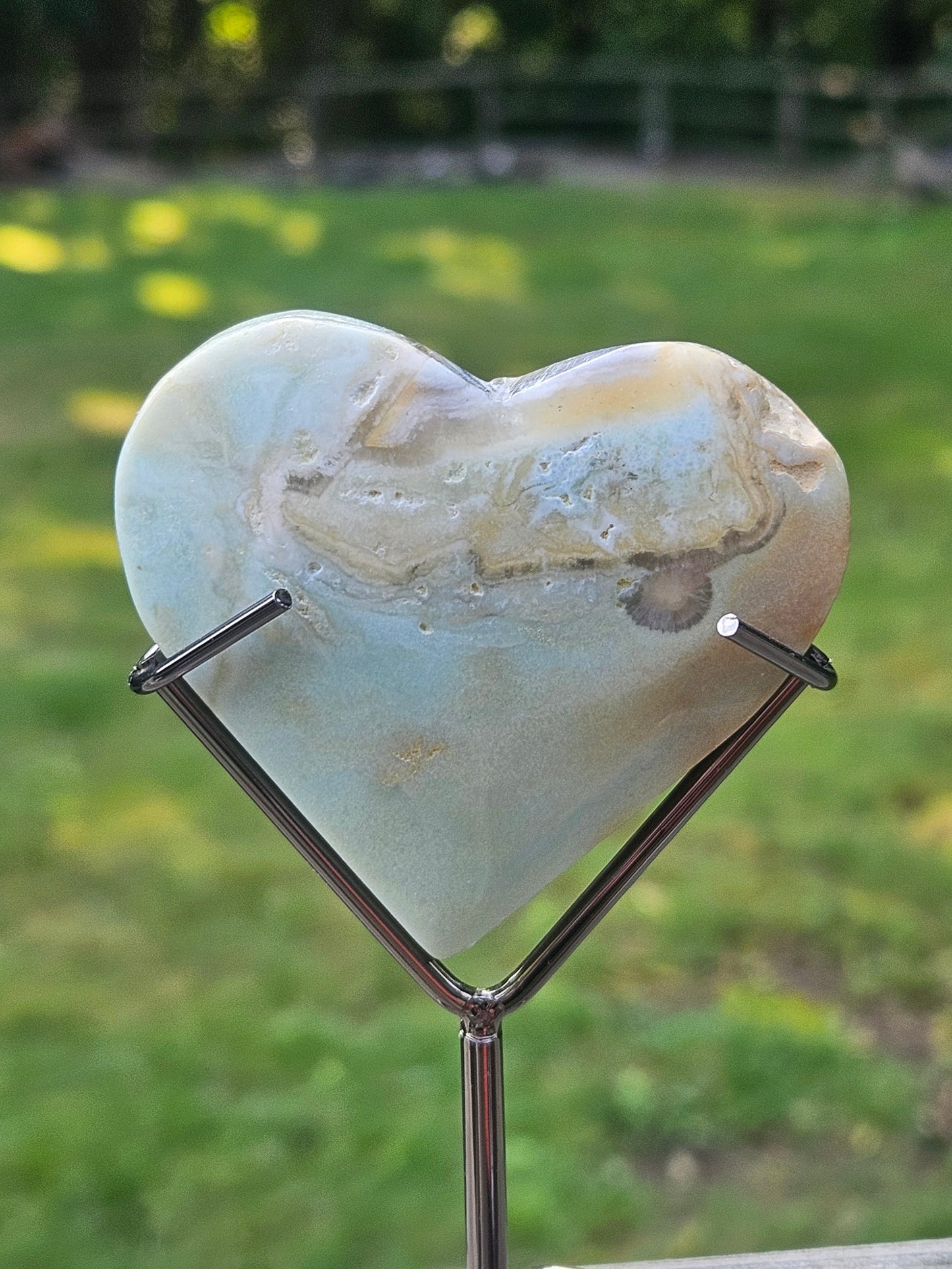 Caribbean Calcite heart🩵
