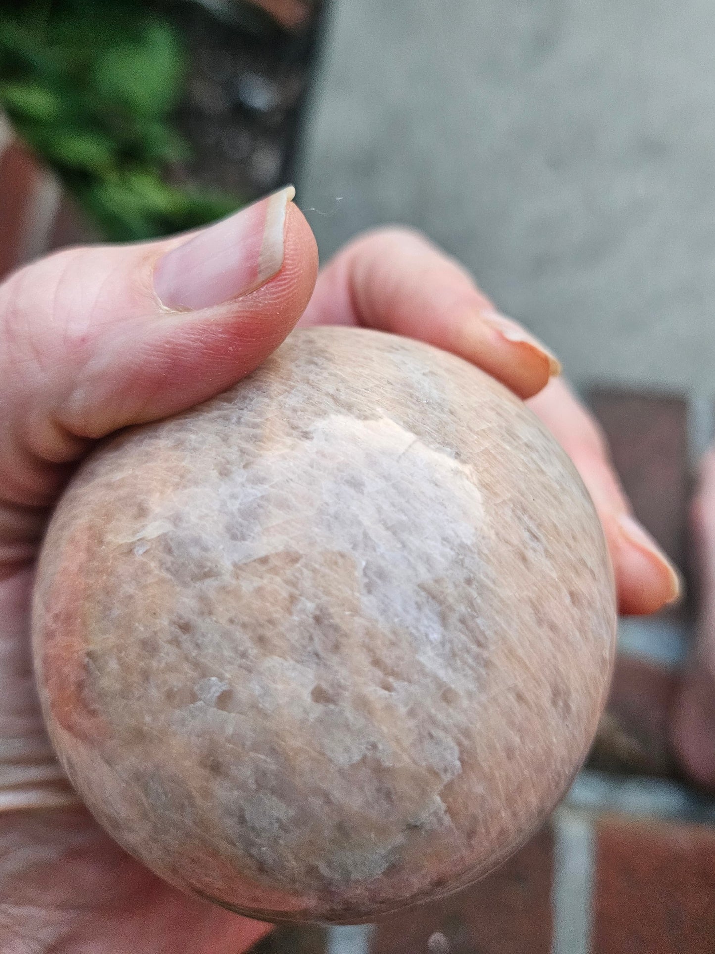 Peach Moonstone sphere