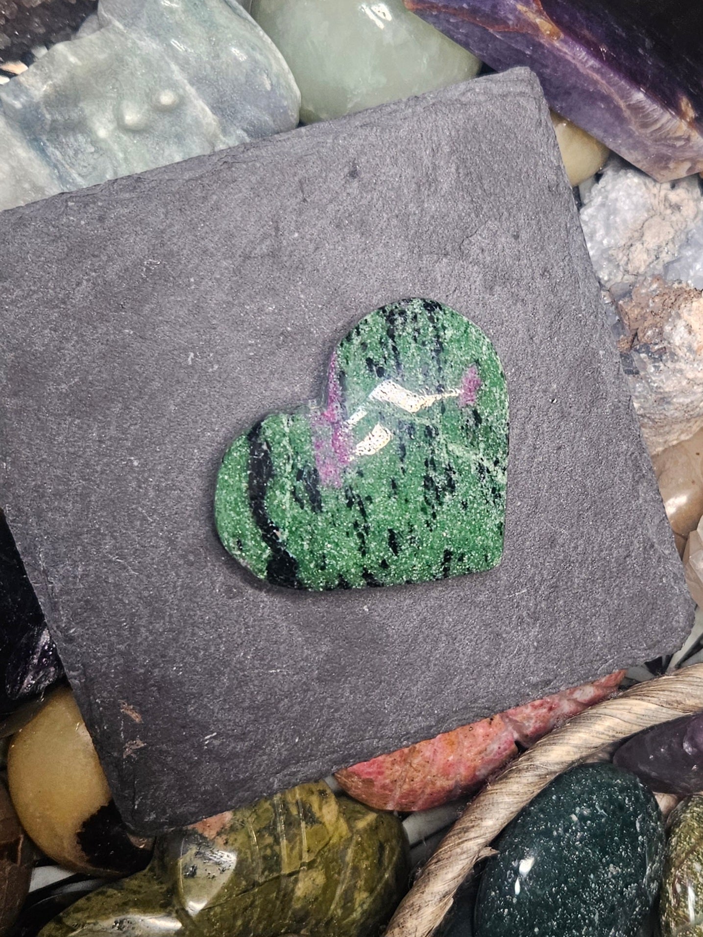 Ruby Zoisite Heart 💓