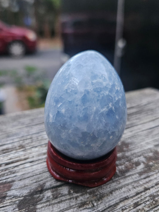 Blue Calcite Egg