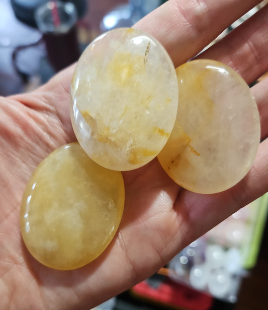 Golden Healer palm stones