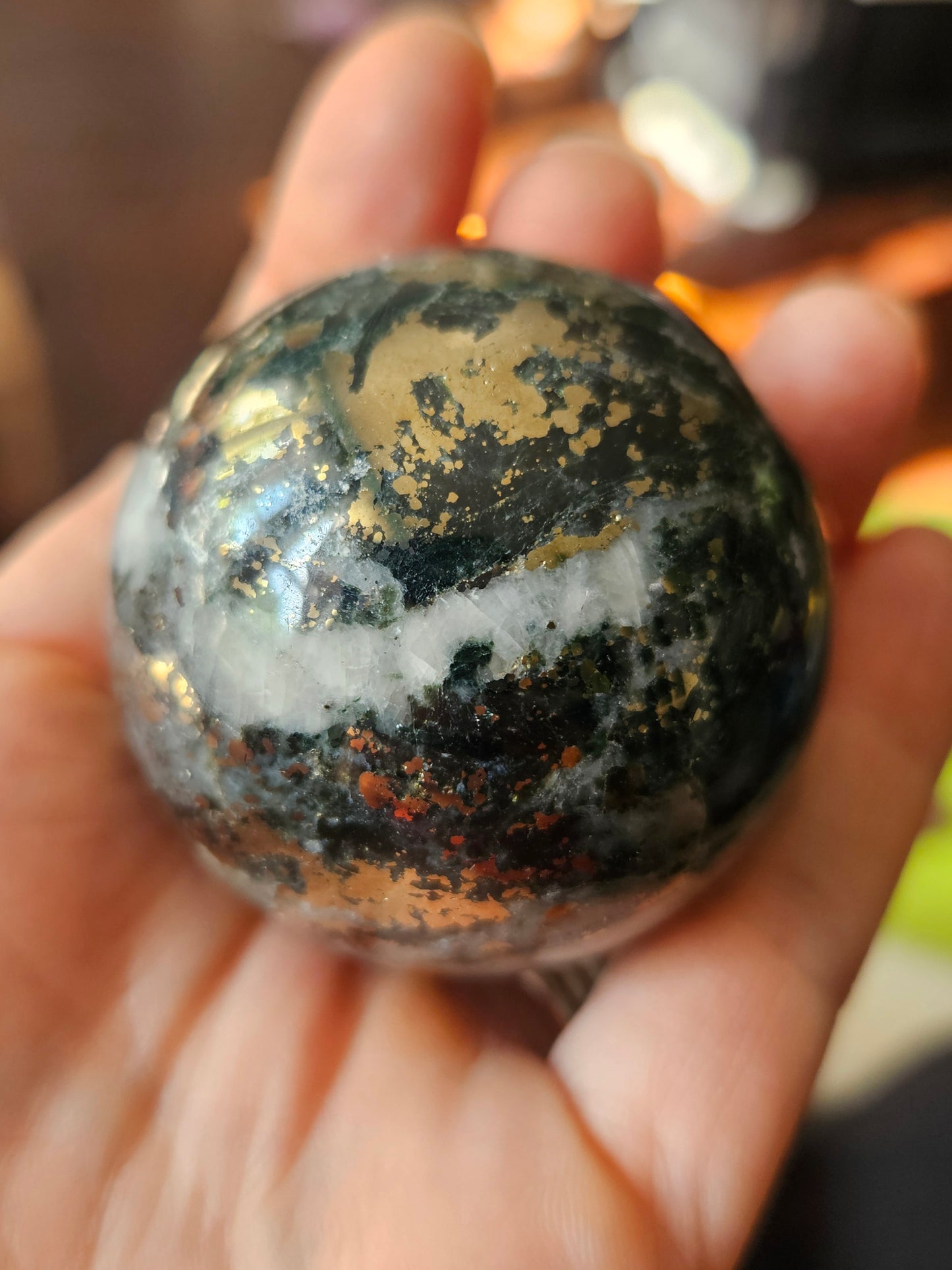 Tourmaline Quartz Pyrite sphere