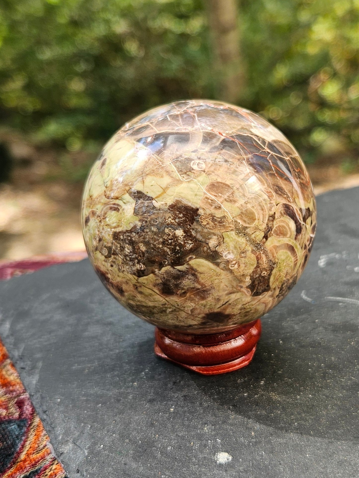 Rainforest Jasper sphere