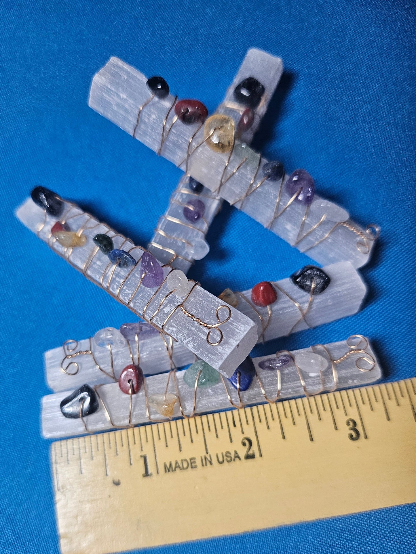 Selenite Chakra crystal stone wraps