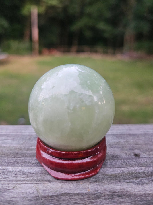 Green Calcite sphere