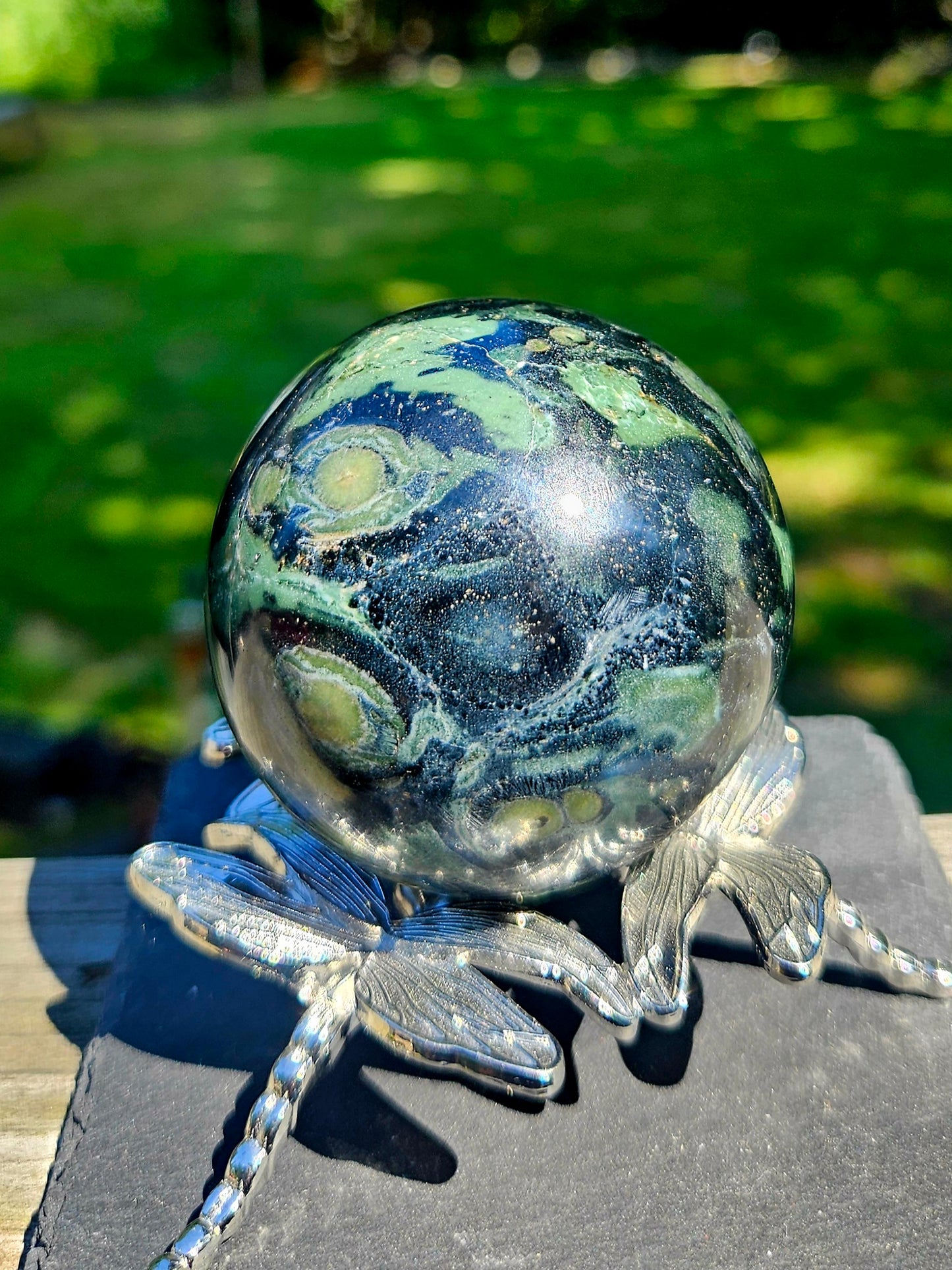 Kambaba Jasper sphere