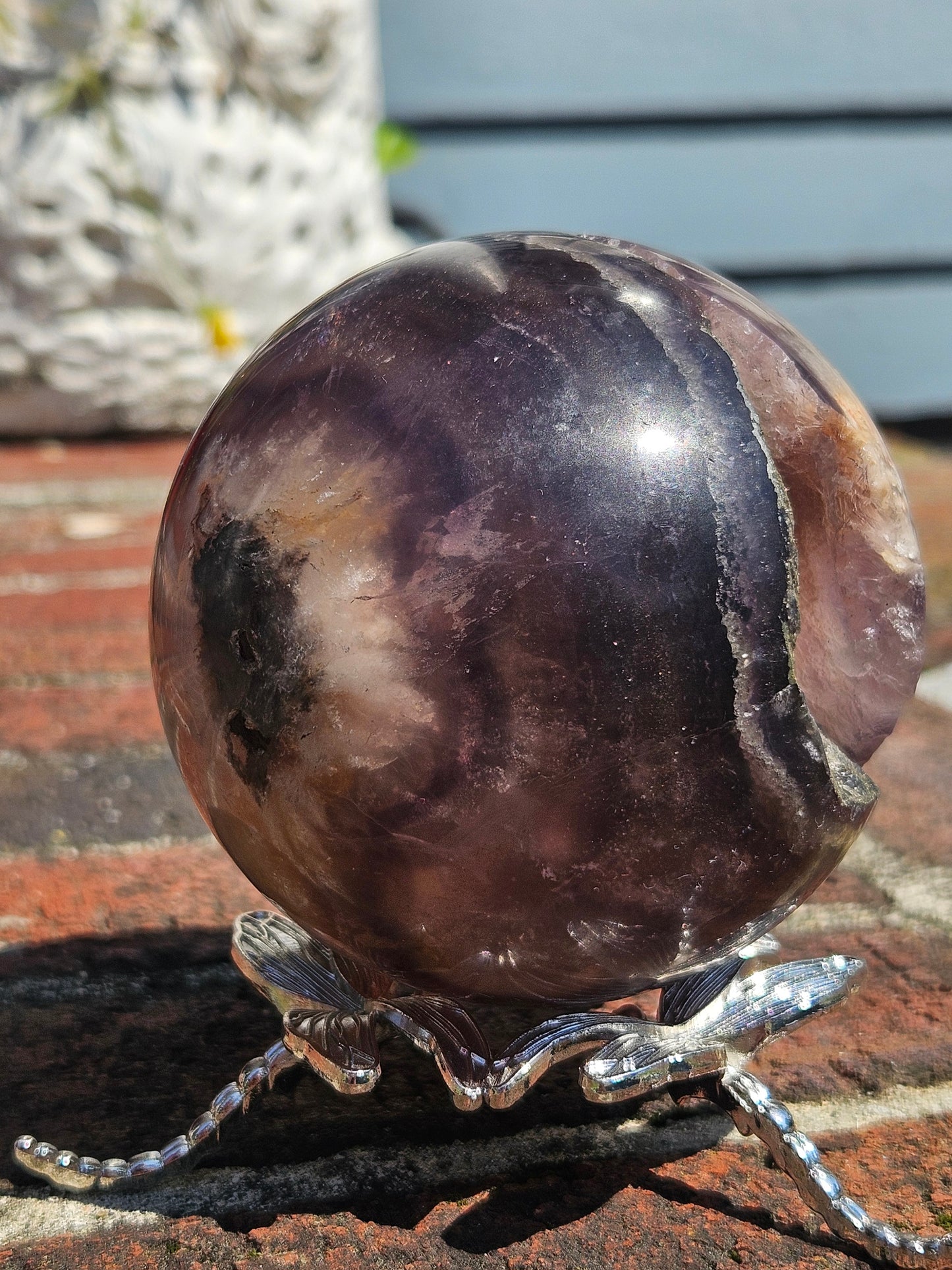 Rainbow Fluorite Sphere