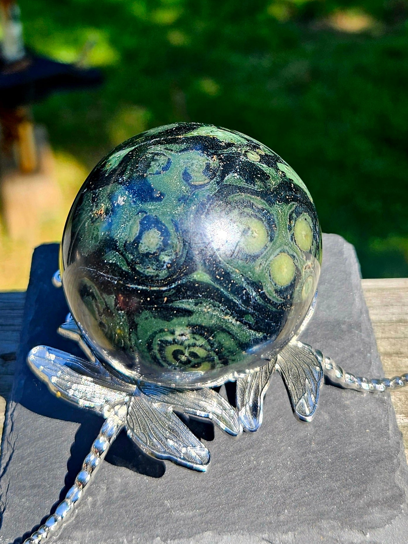 Kambaba Jasper sphere