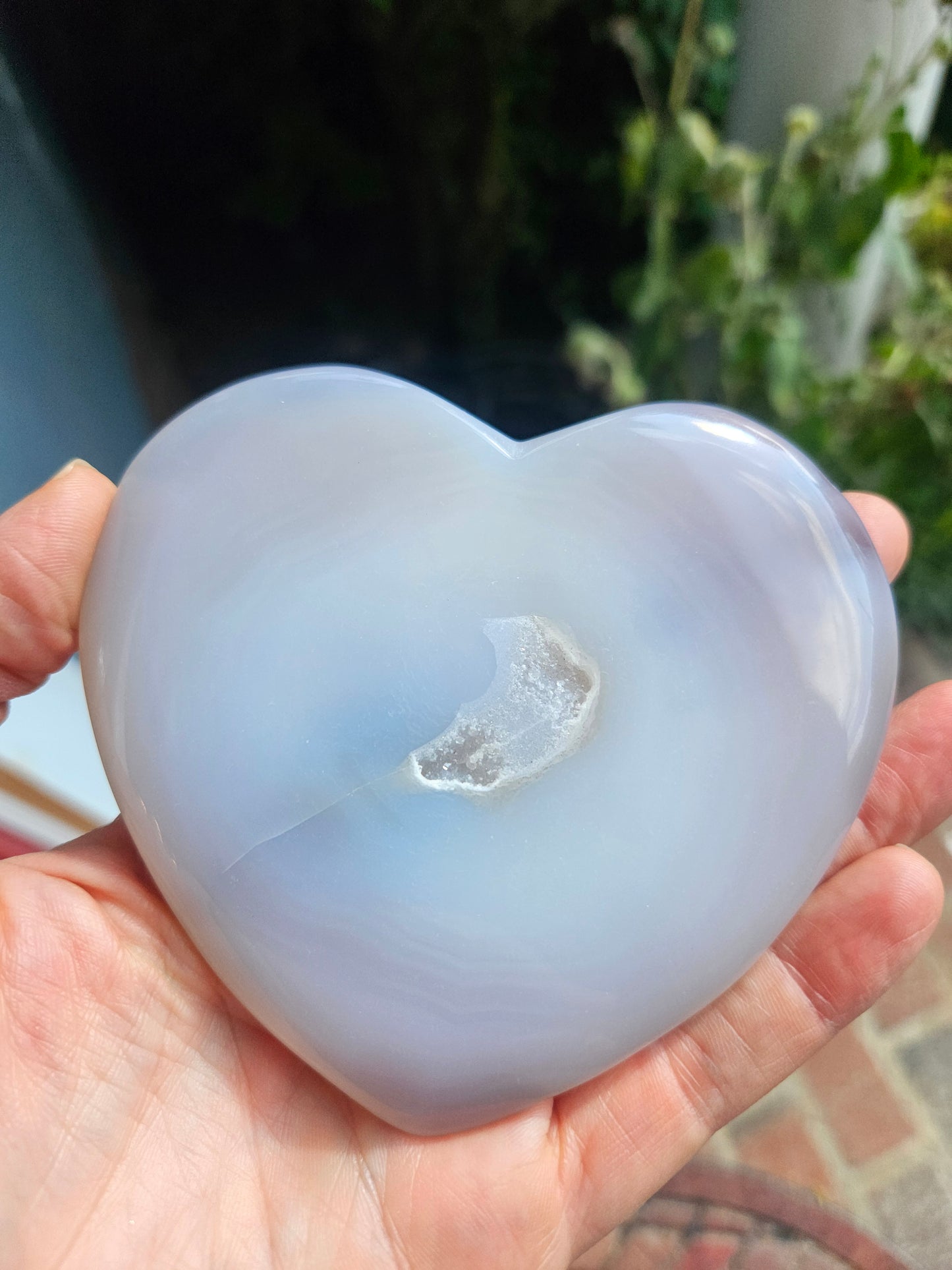 Botswana Agate heart