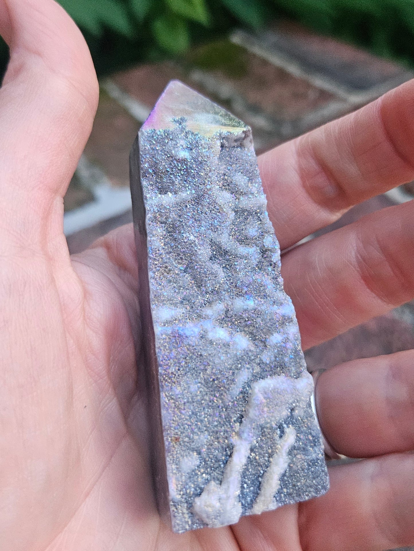 Aura Quartz druzy tower