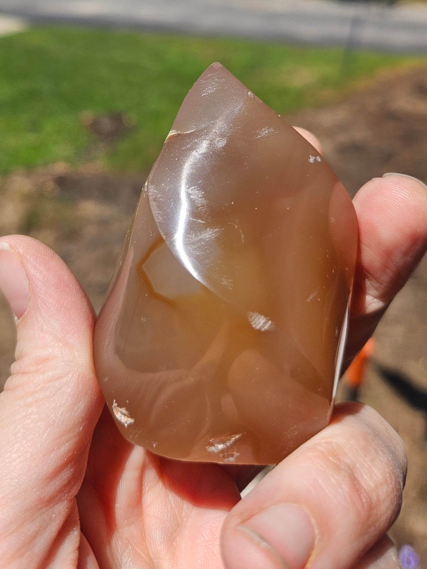 Carmel Chalcedony Flame Freeform