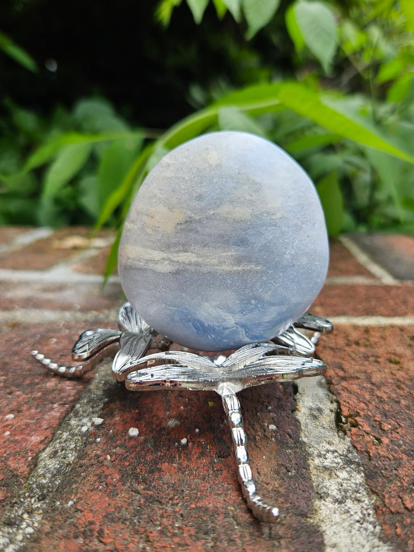 Blue Calcite palm stone