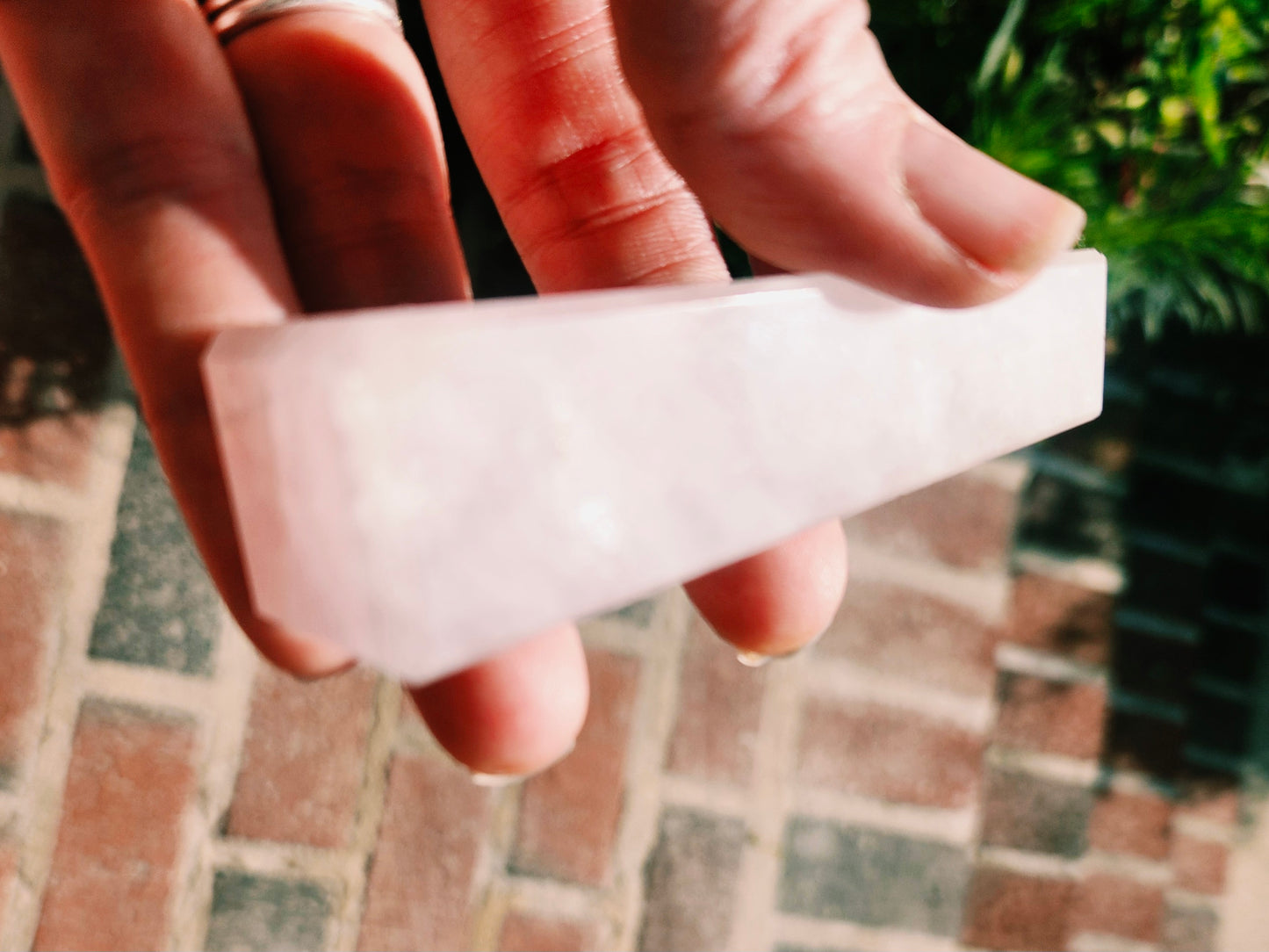Blush pink Moonstone tower