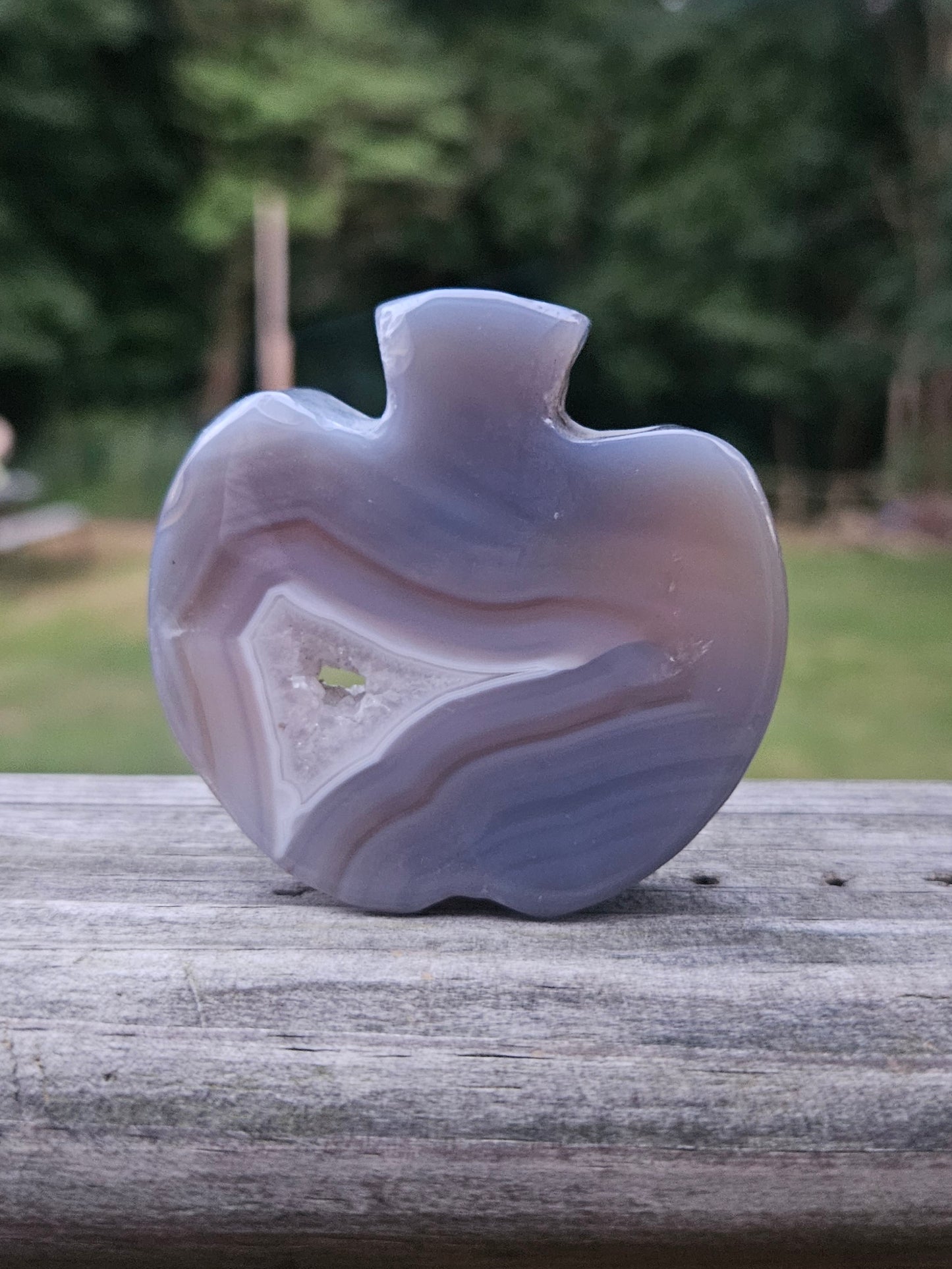 Botswana Agate Apple carving