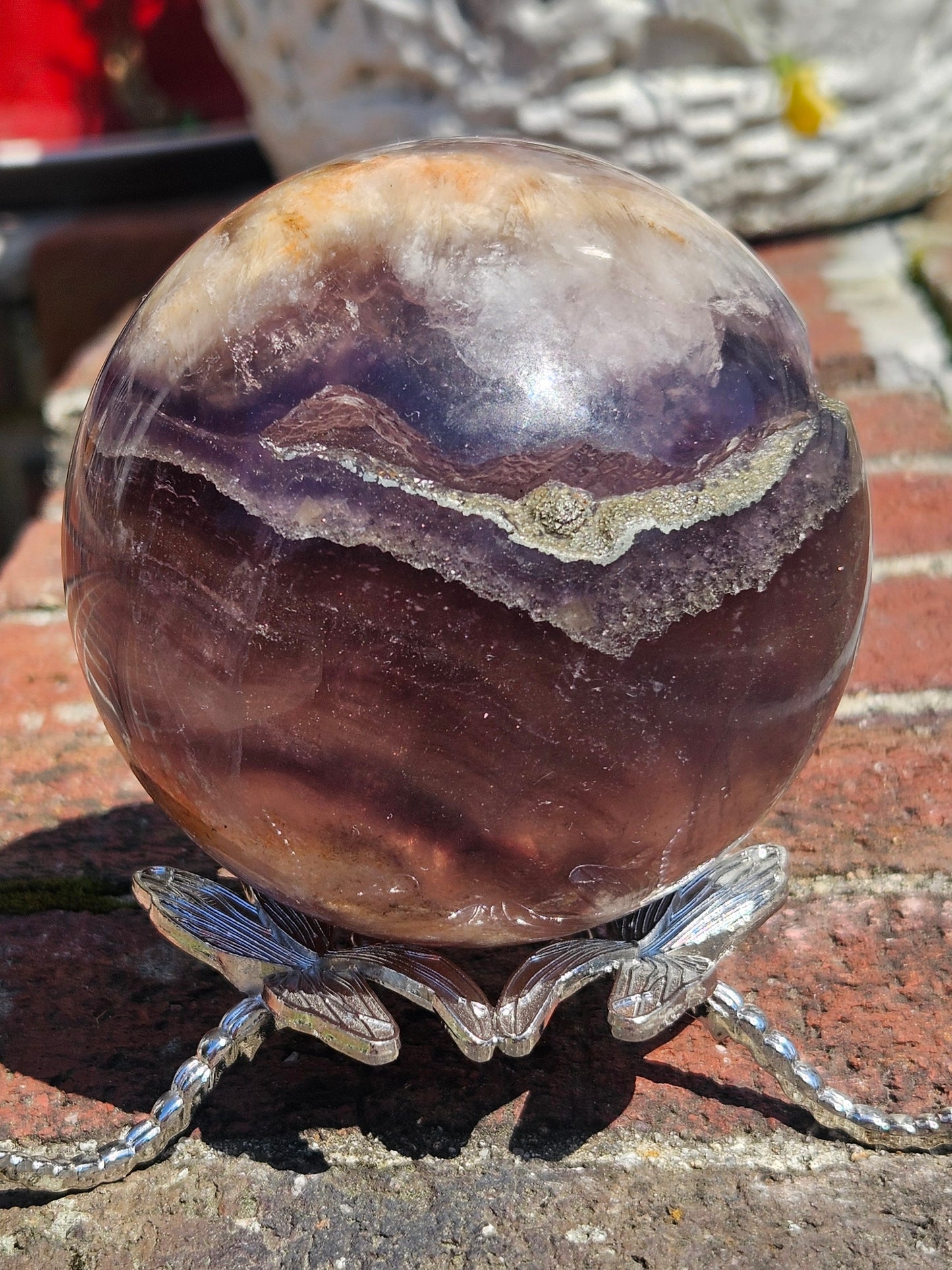 Rainbow Fluorite Sphere