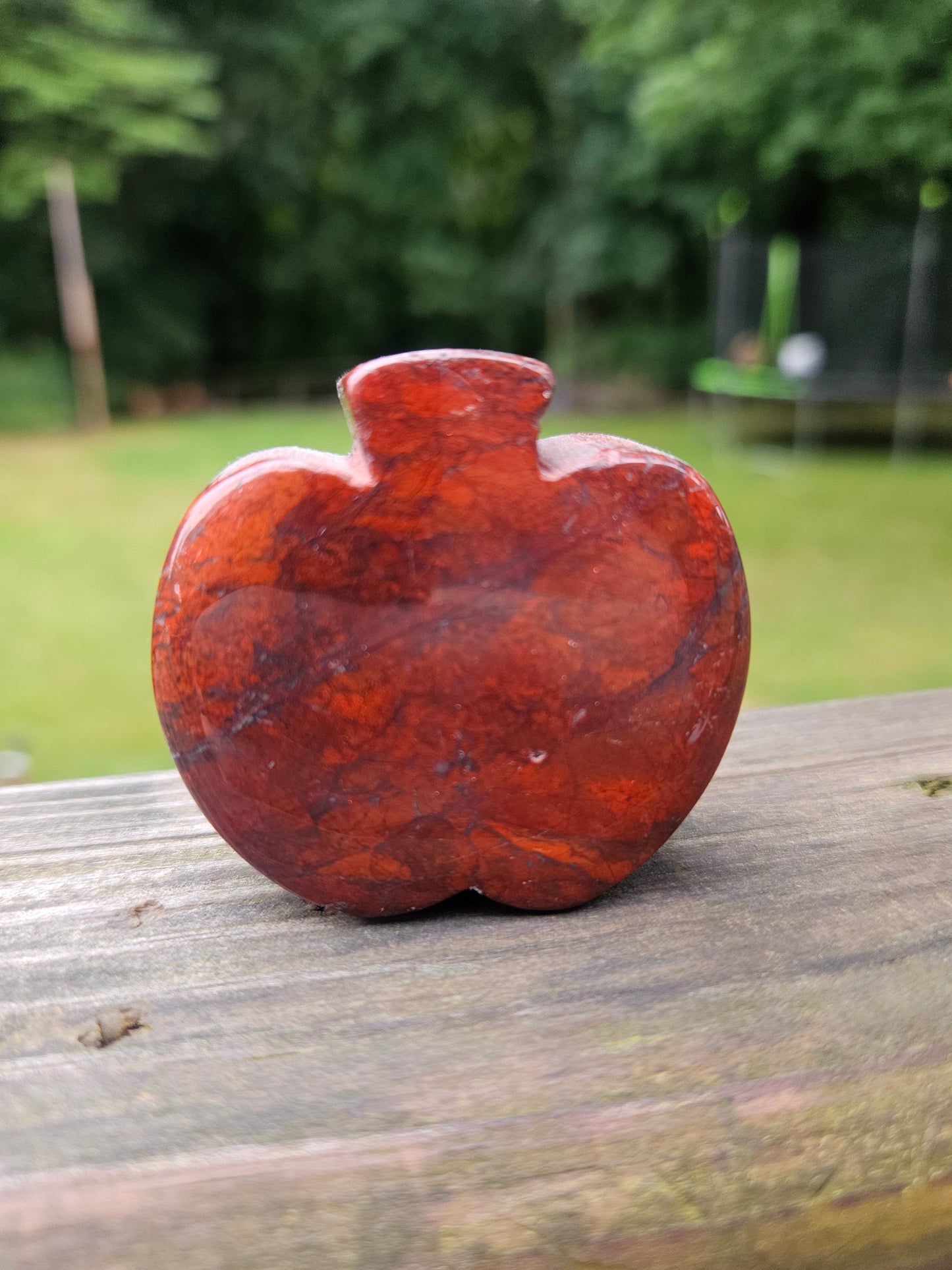 Poppy Jasper Apple carving