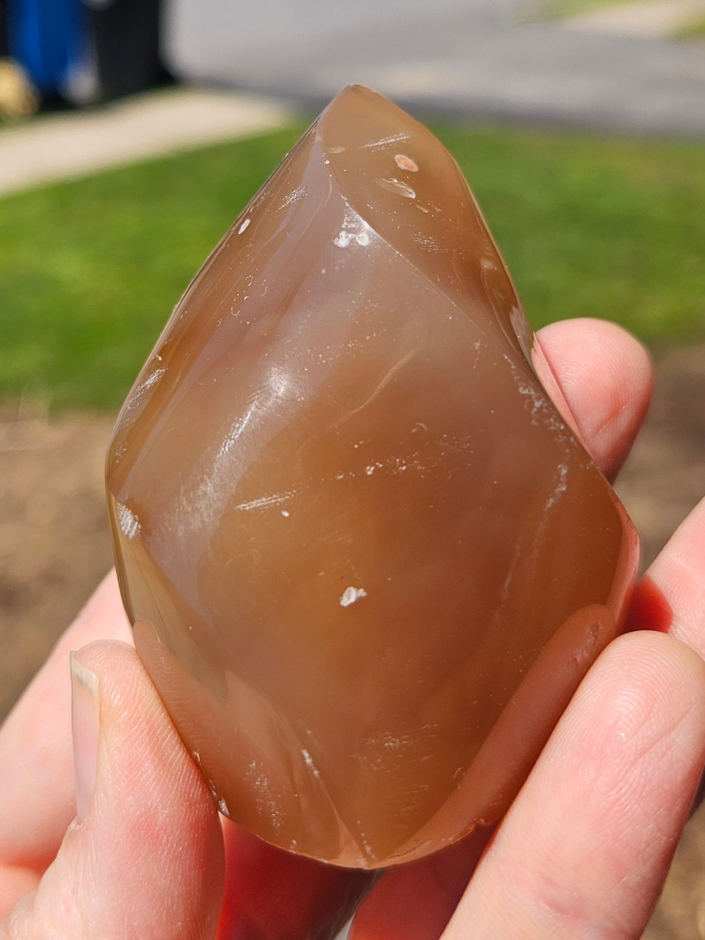 Carmel Chalcedony Flame Freeform