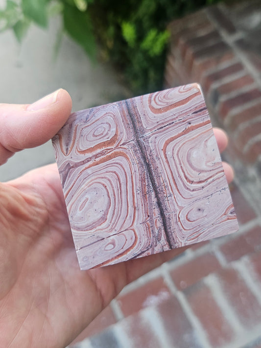 Pink Banded Jasper (Atlas Mountain Jasper)