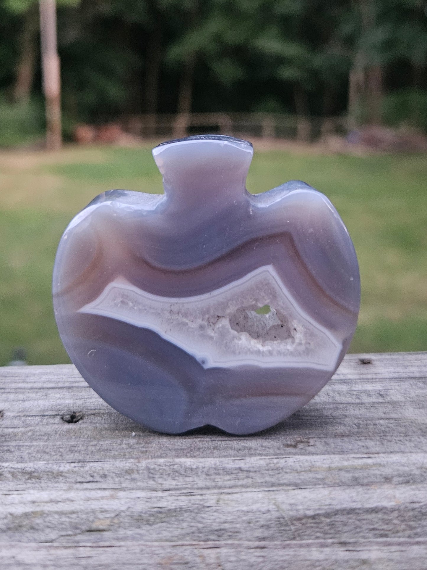 Botswana Agate Apple carving